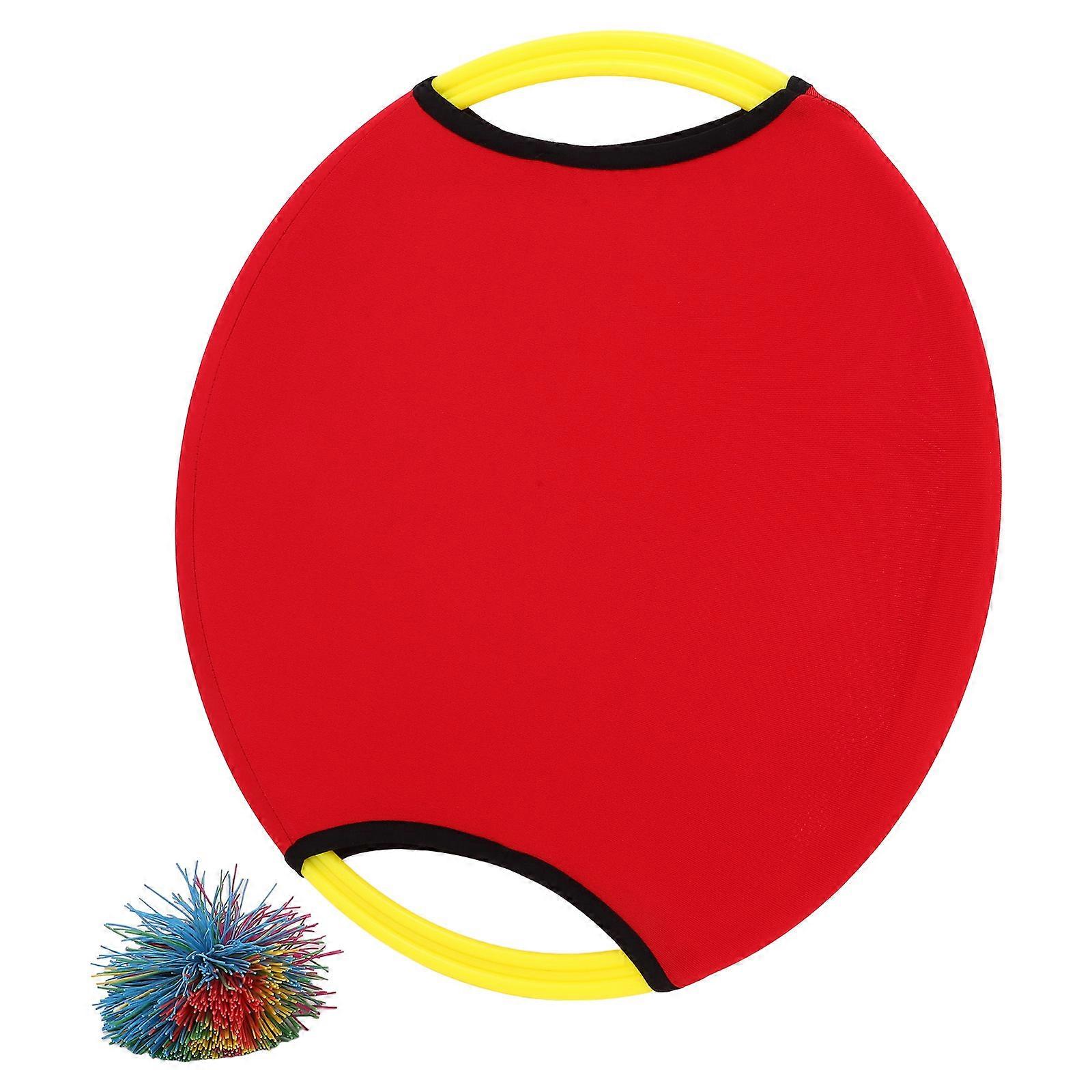 Toss And Catch Ball Plaything Set For Children - Fun Outdoor Activity Game With Red Balls - Hand-Eye Coordination Training - 5 Sets