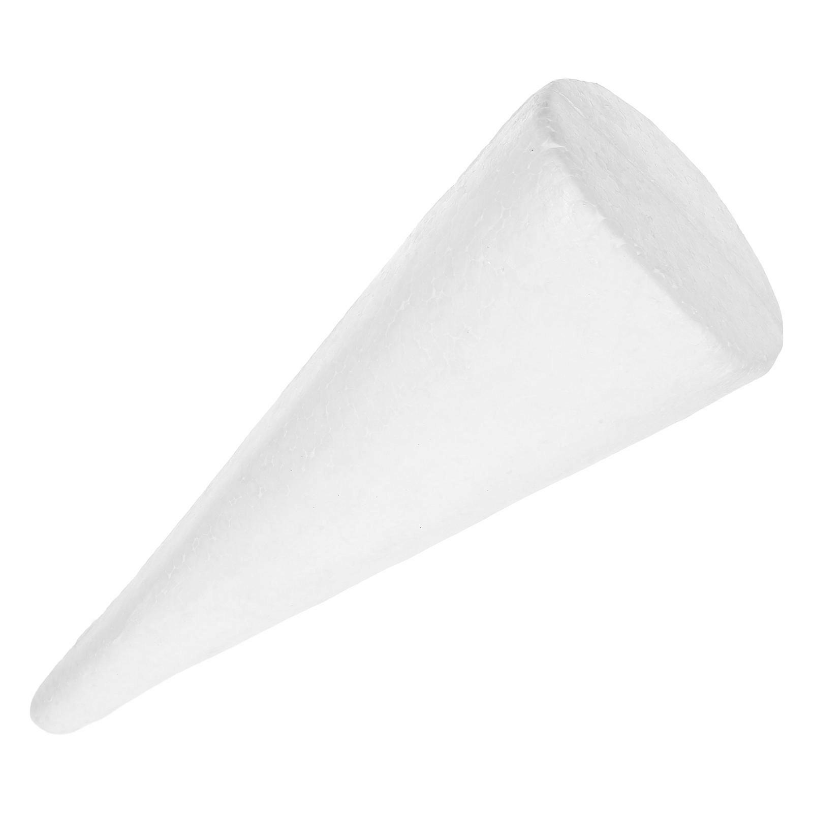 Versatile Foam Cone Design For DIY Projects Suitable For Artists And Crafters White Color 1Set