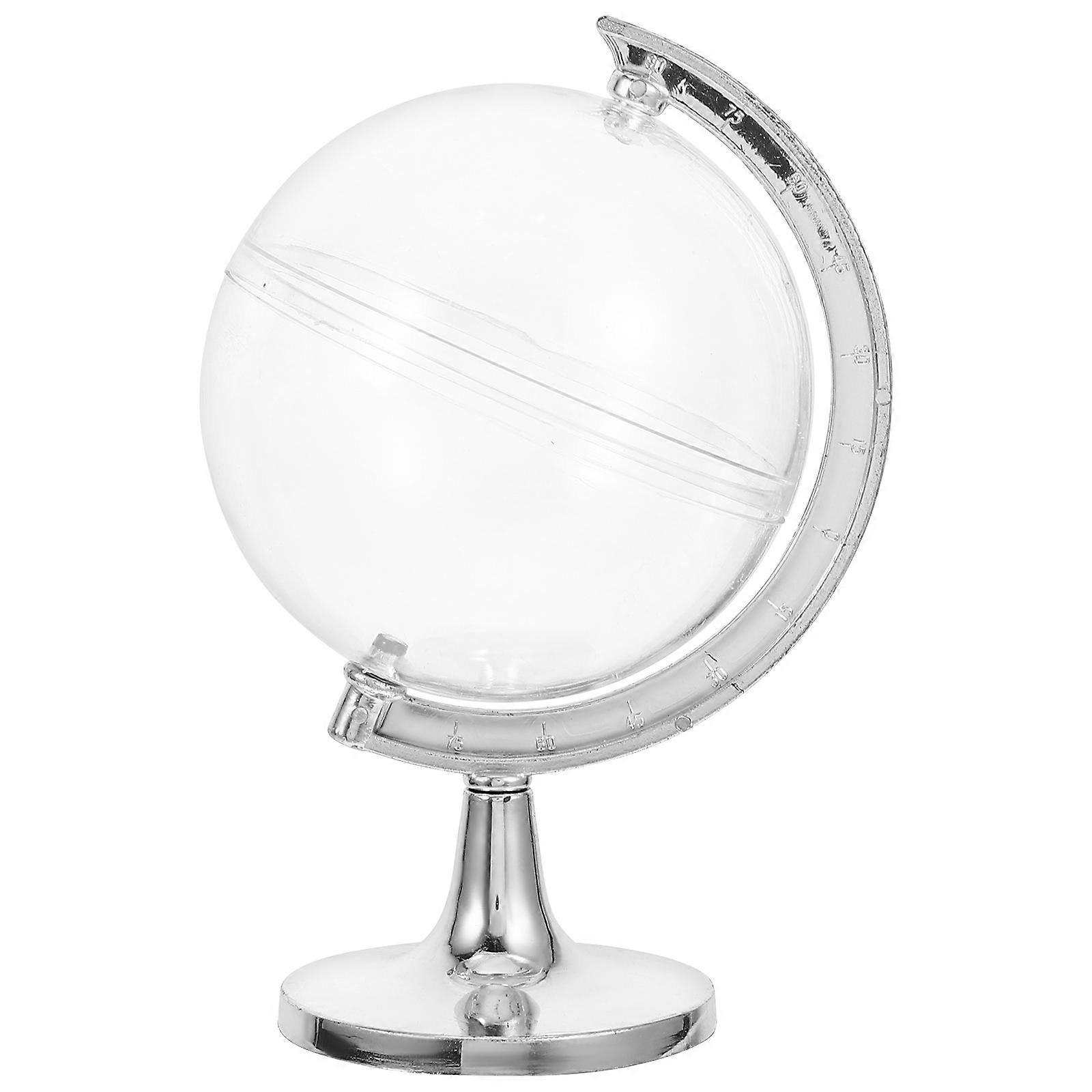 Multi-functional Globe Candy Boxes Silver Color Suitable for Weddings Parties Decoration 10Pcs