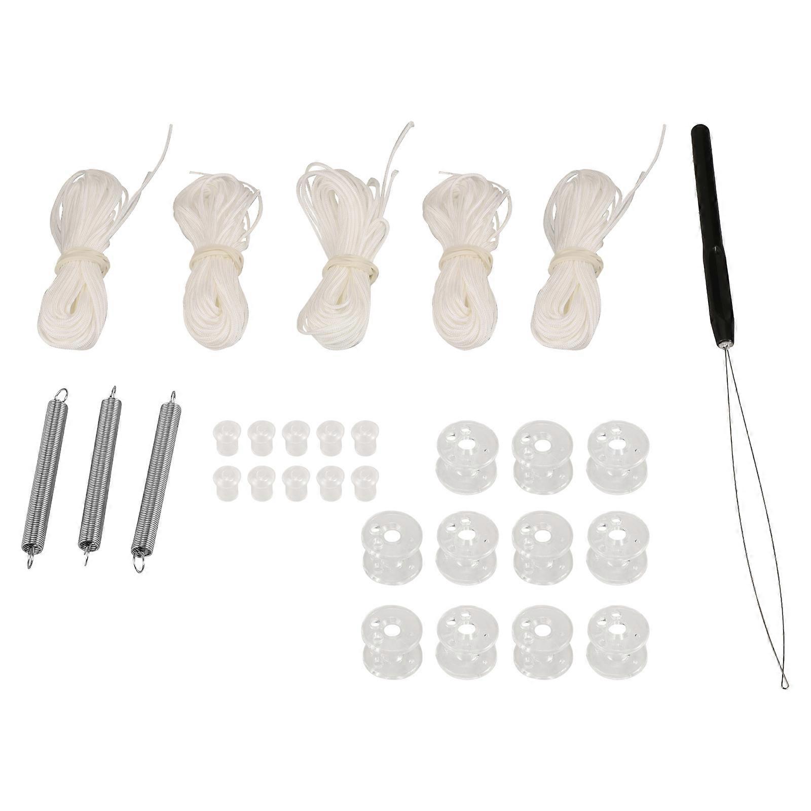 Rv Blind Cord String Tensioner Rv Pleated Shade Repair Kit For Camper Window Shade Road Trips White Plastic Restringing 1Set