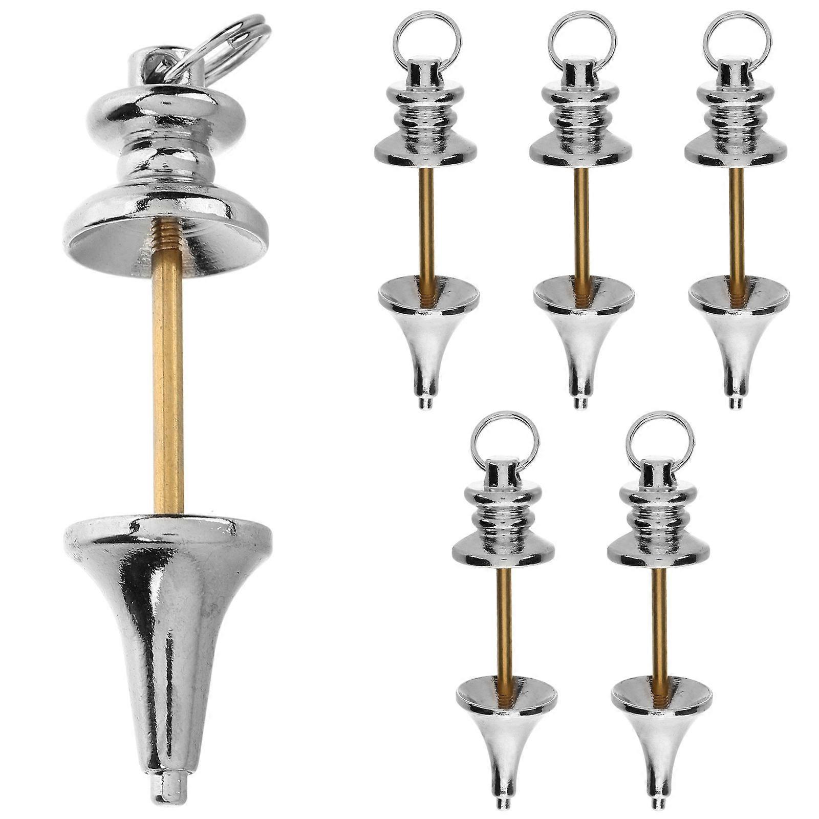 Amethyst Pendulum Dowsing Pendulum Multi Color For Divination Chakra Balance Meditation Scrying 6Pcs