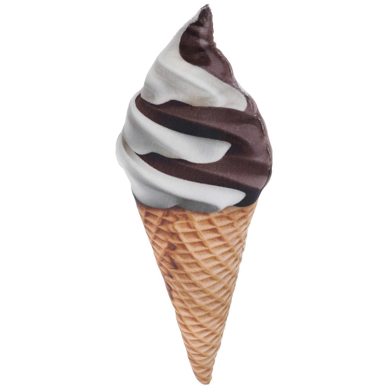 Adorable Stuffed Ice Cream Plush Ice Cream Cone Decoration for Home