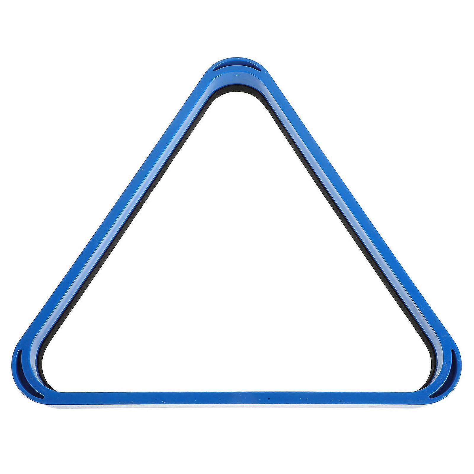 Blue Plastic Pool Triangle Rack Holder for Billiard Ball Positioning 1 Set Pool Accessory for Billiards Table