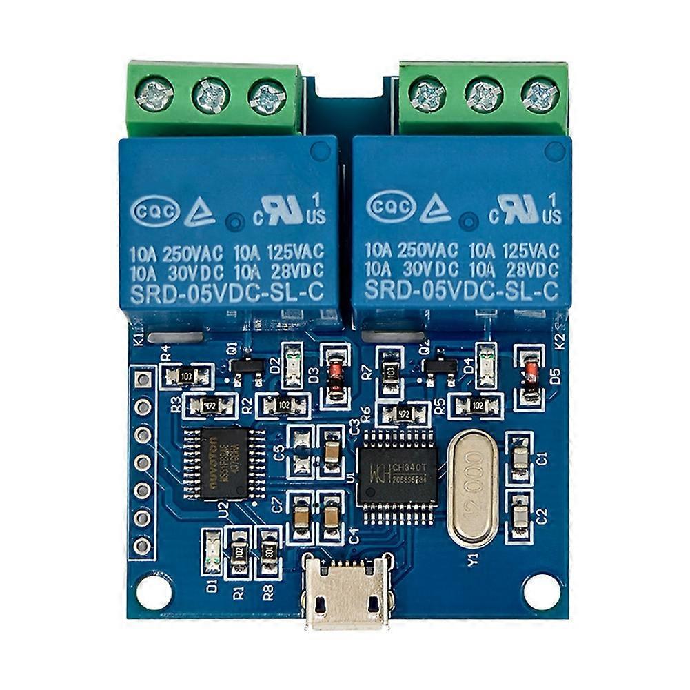 LCUS-2 Type Two-Way USB Relay Module Intelligent Control USB Switch USB Control Relay for Electronics