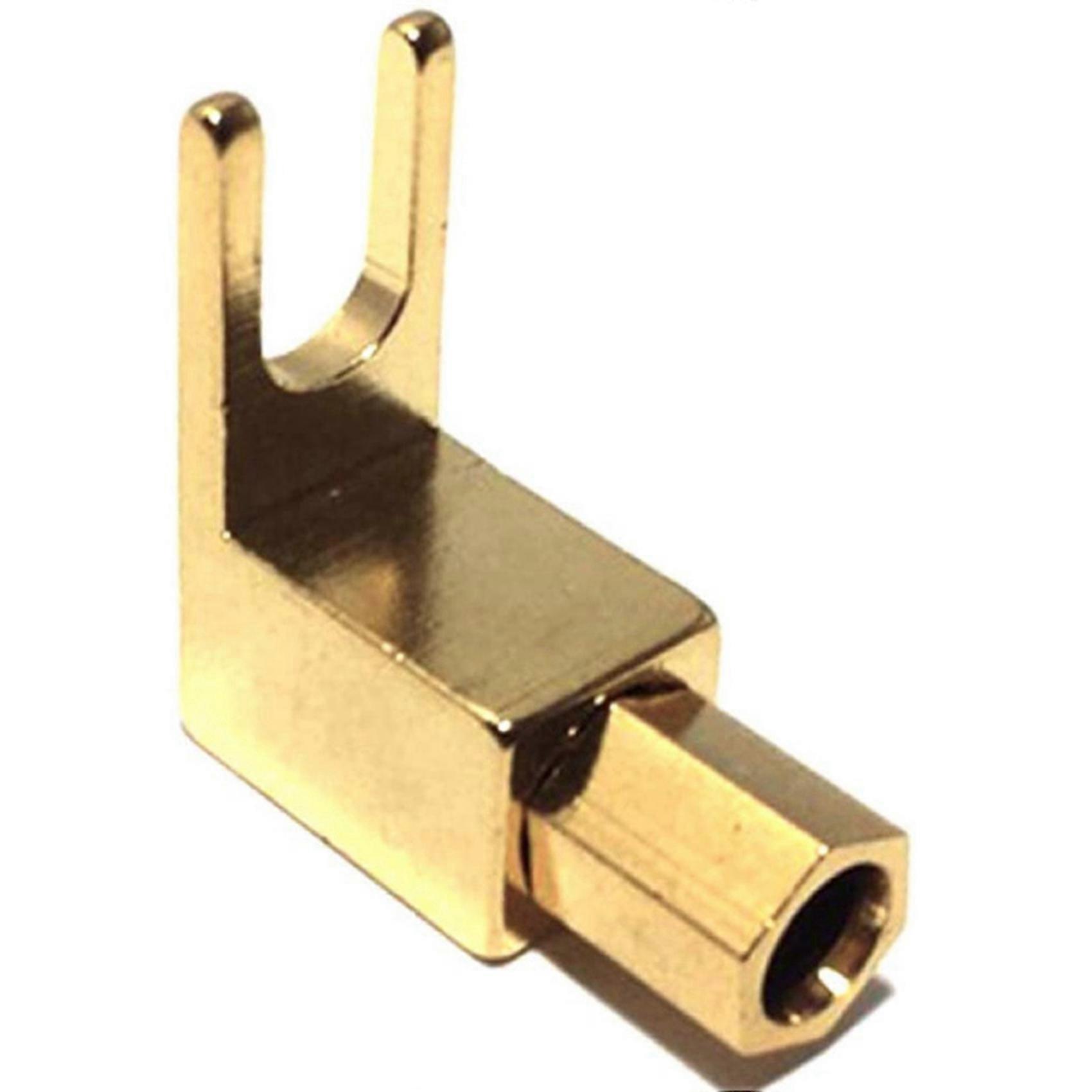 Right Angle Spade Fork & Binding Post - 4mm Banana Plug Socket - Spade Fork Connector for Speaker & Power & Amp(40 Pack)