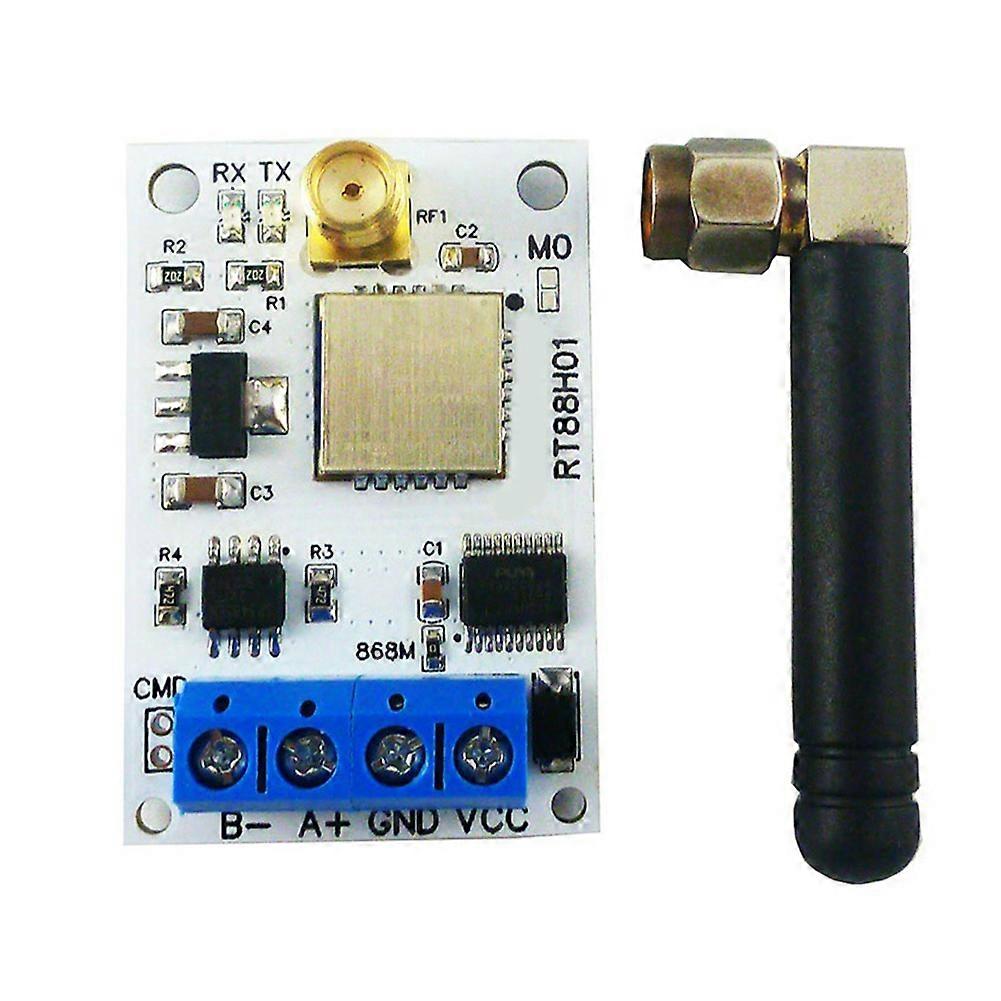 RT88H01 433M RT88H01 Transmitter and Receiver Module VHF/UHF Radio Modem RS485 Lora GFSK Wireless Transceiver 22DBM