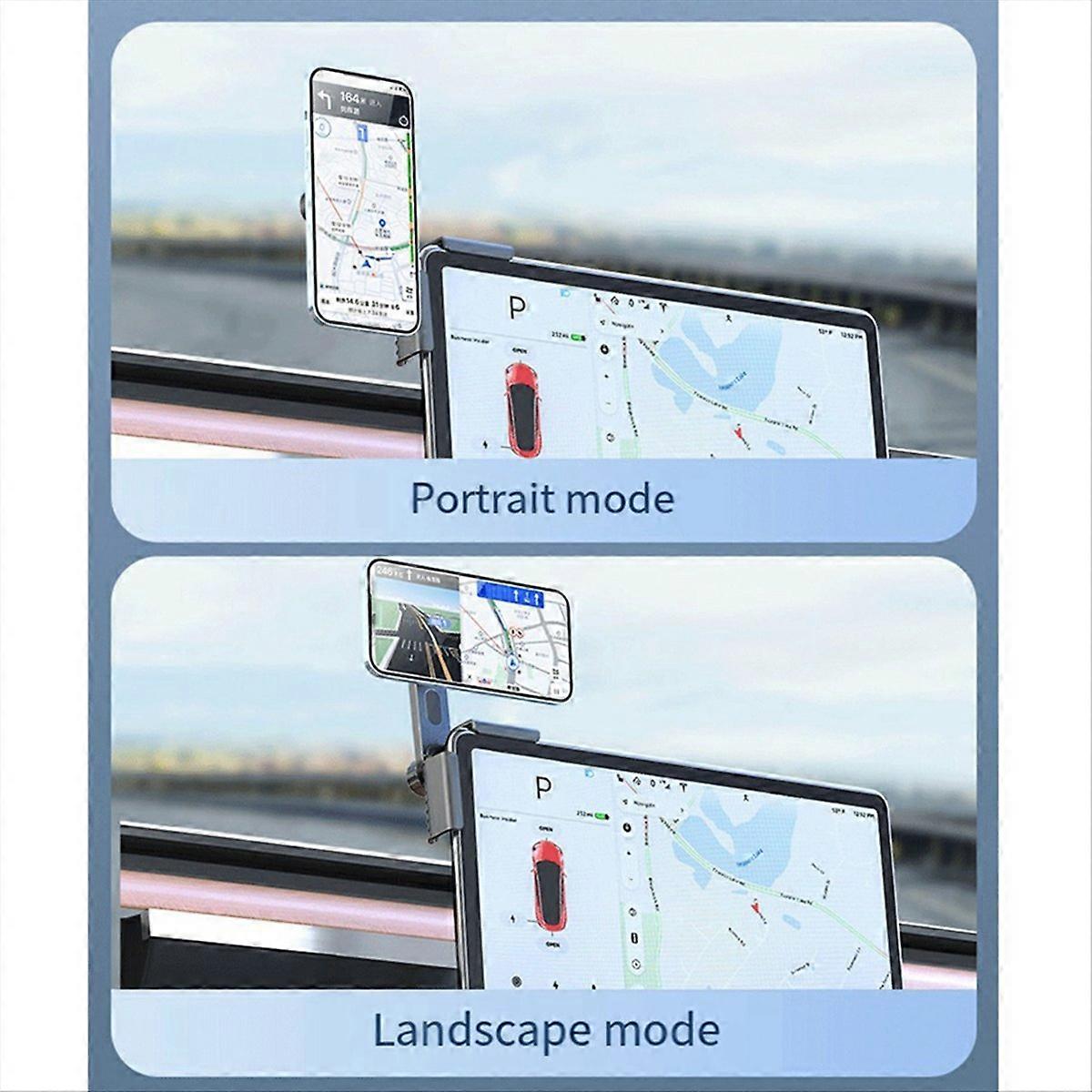 For Model 3/Y/ 2024 Phone Holder Screen Side Mount B