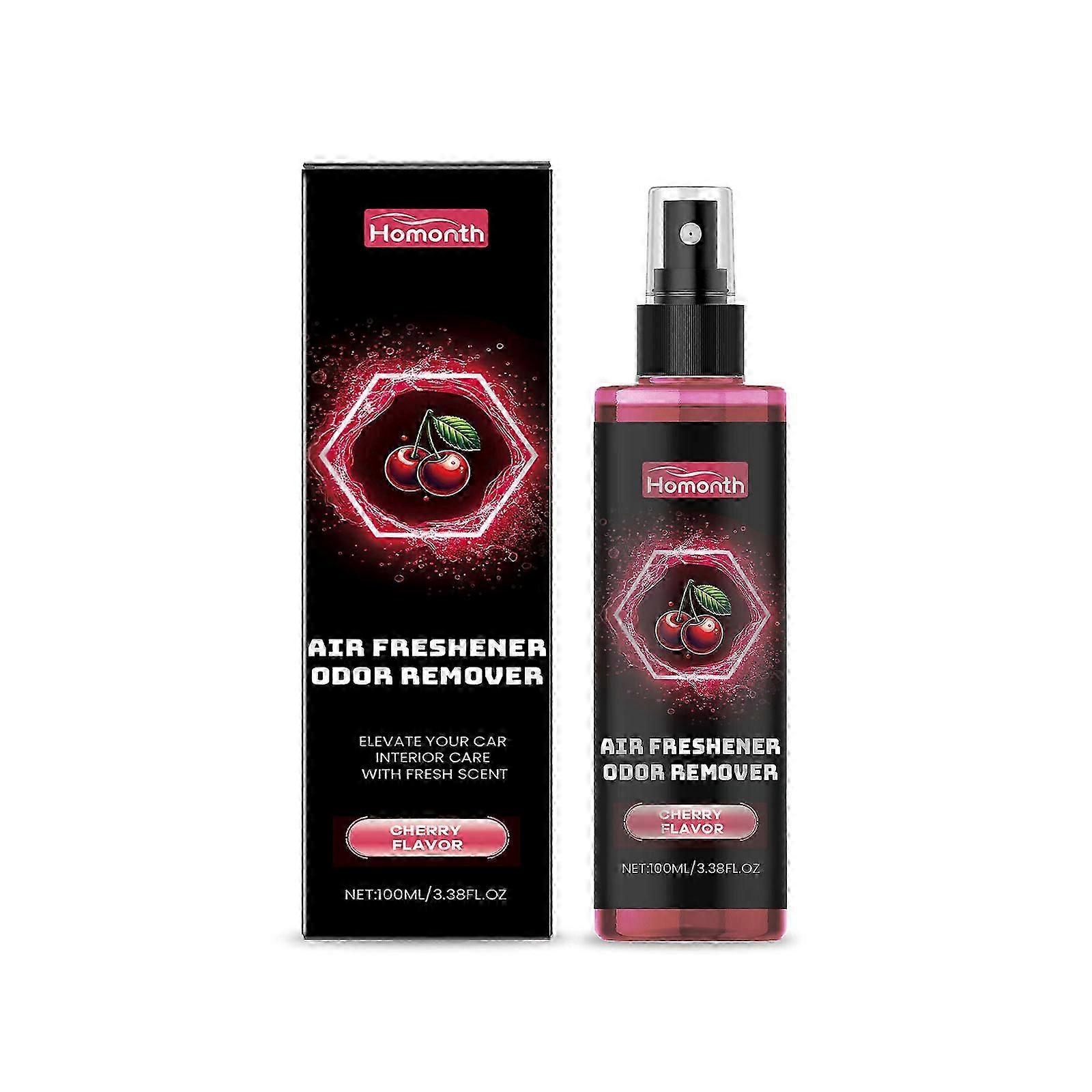 Cherry Car & Home Air Freshener - Long-Lasting Odor Eliminator & Refreshing Deodorizer Spray