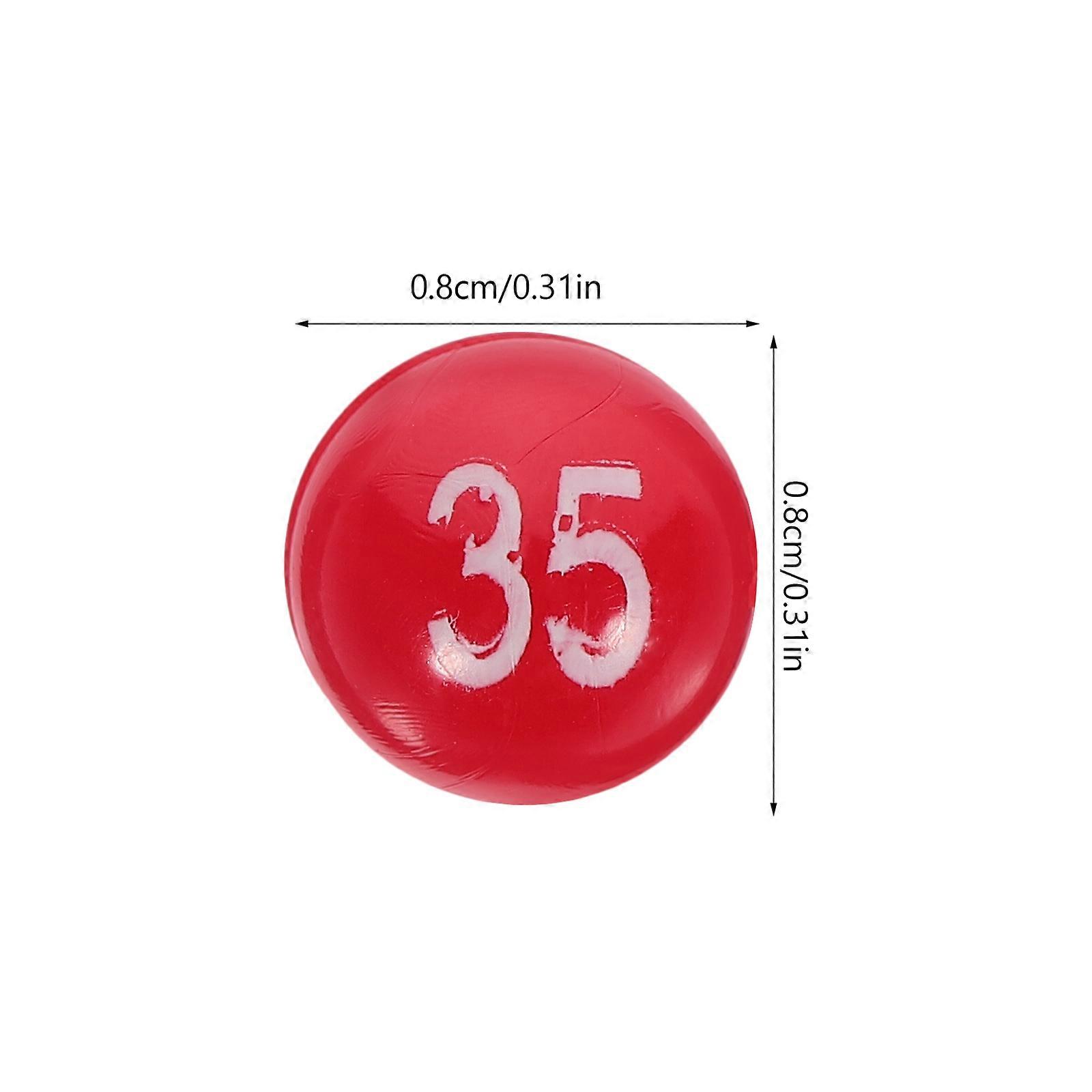 1 Pack Lottery Balls Raffle Balls Number Printing Lottery Balls Game Balls Game Props