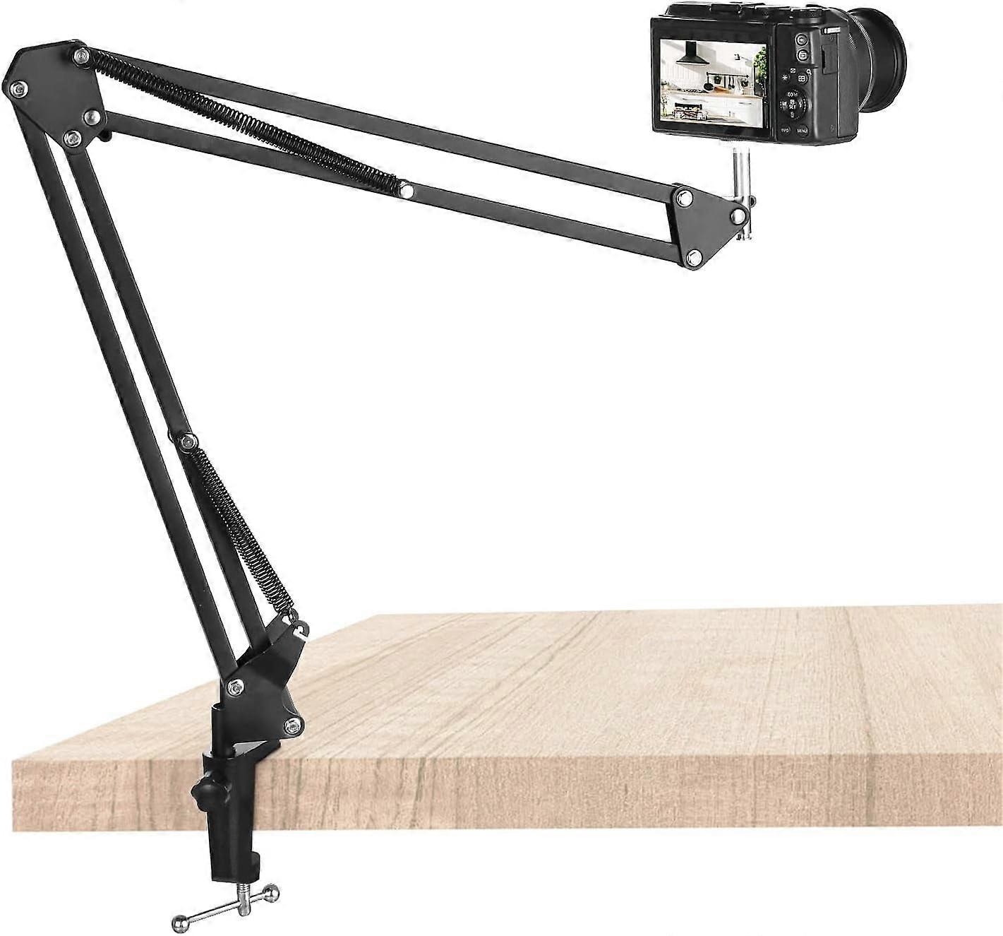 Overhead Tripod for Camera, Heavy Duty Overhead Camera Mount with Flexible Articulating Boom Arm for DSLR