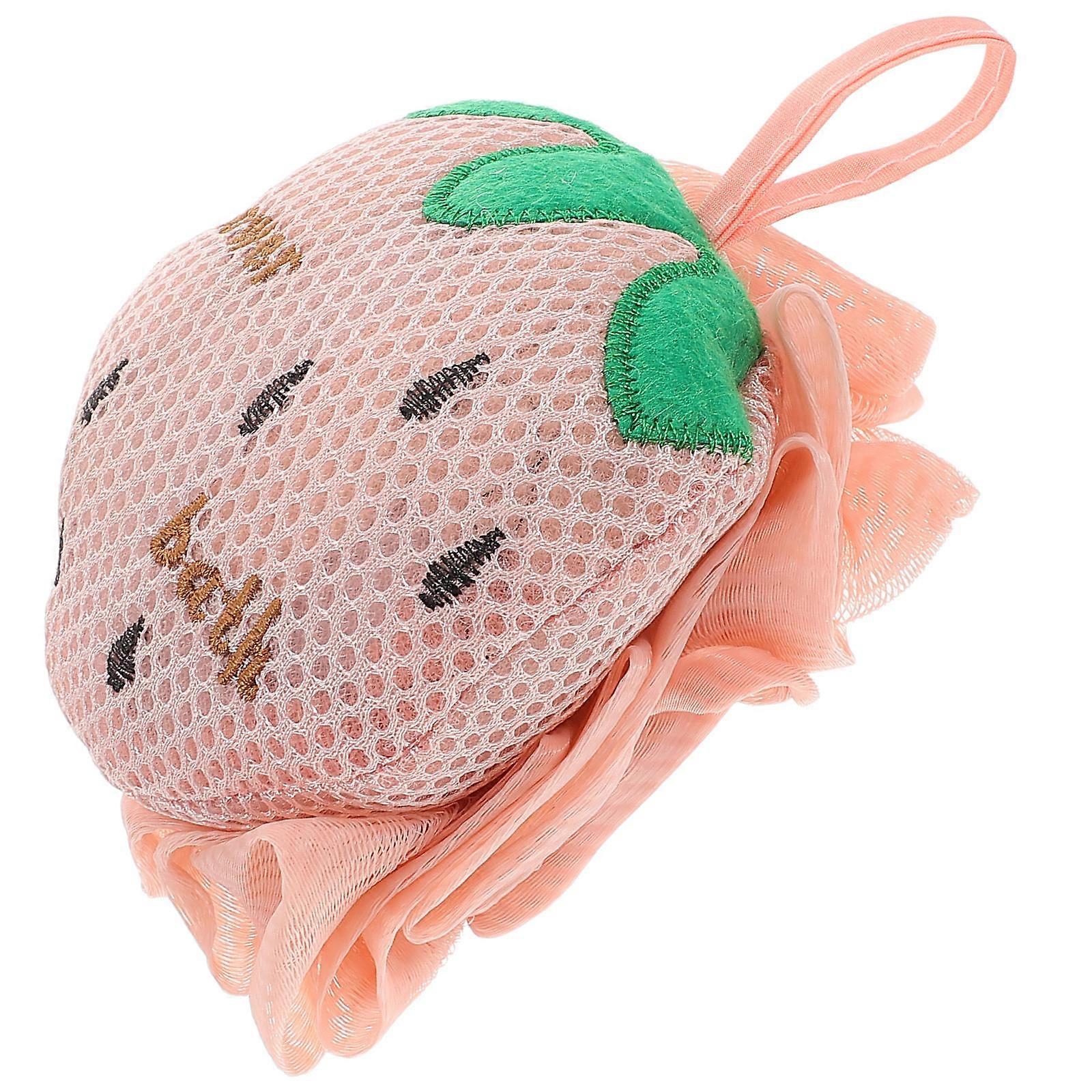 Strawberry Shaped Bath Loofah Sponge for Shower Exfoliation