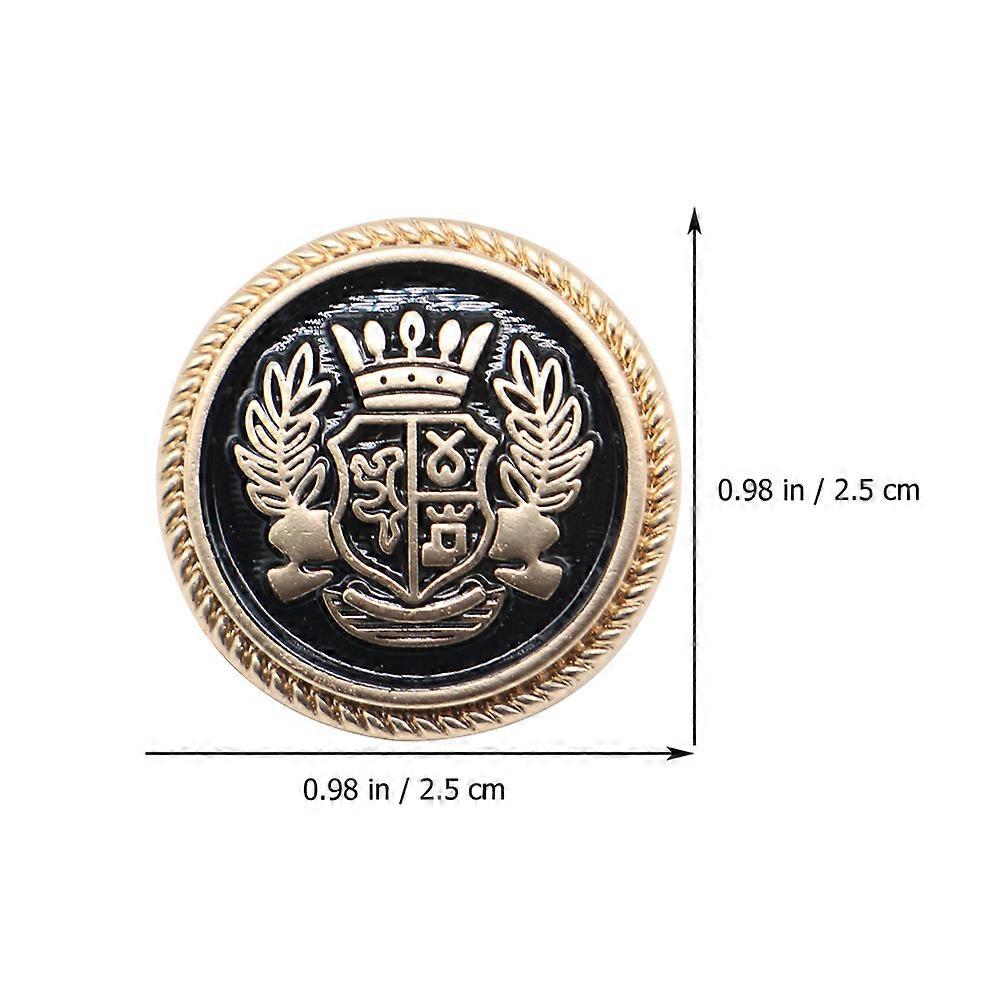 16pcs Sewing Buttons Delicate Alloy Decorative Button British Styled Button