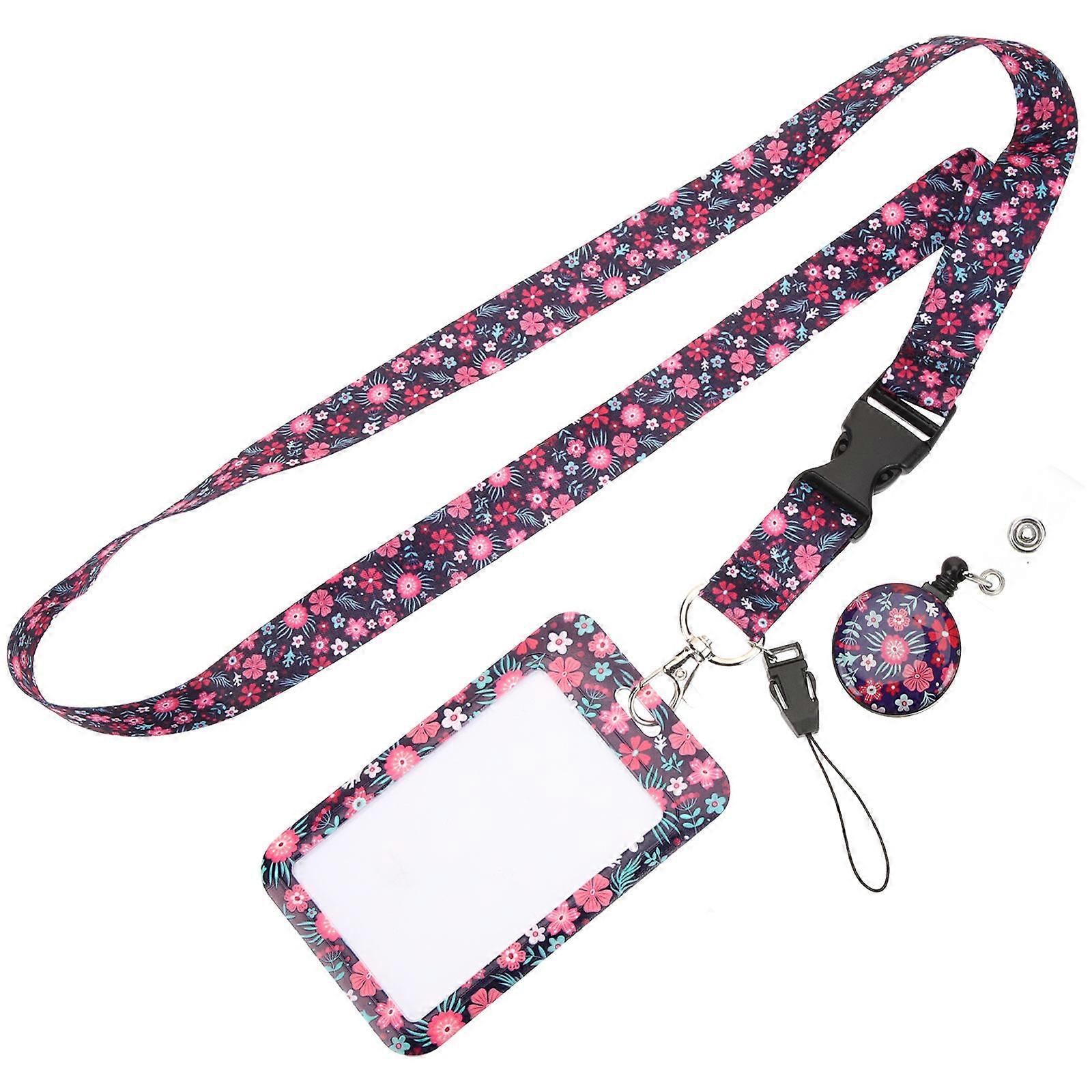 1 Set Working Badge Holder Bus Card ID Card Cover Entrance Guard Card Hanger