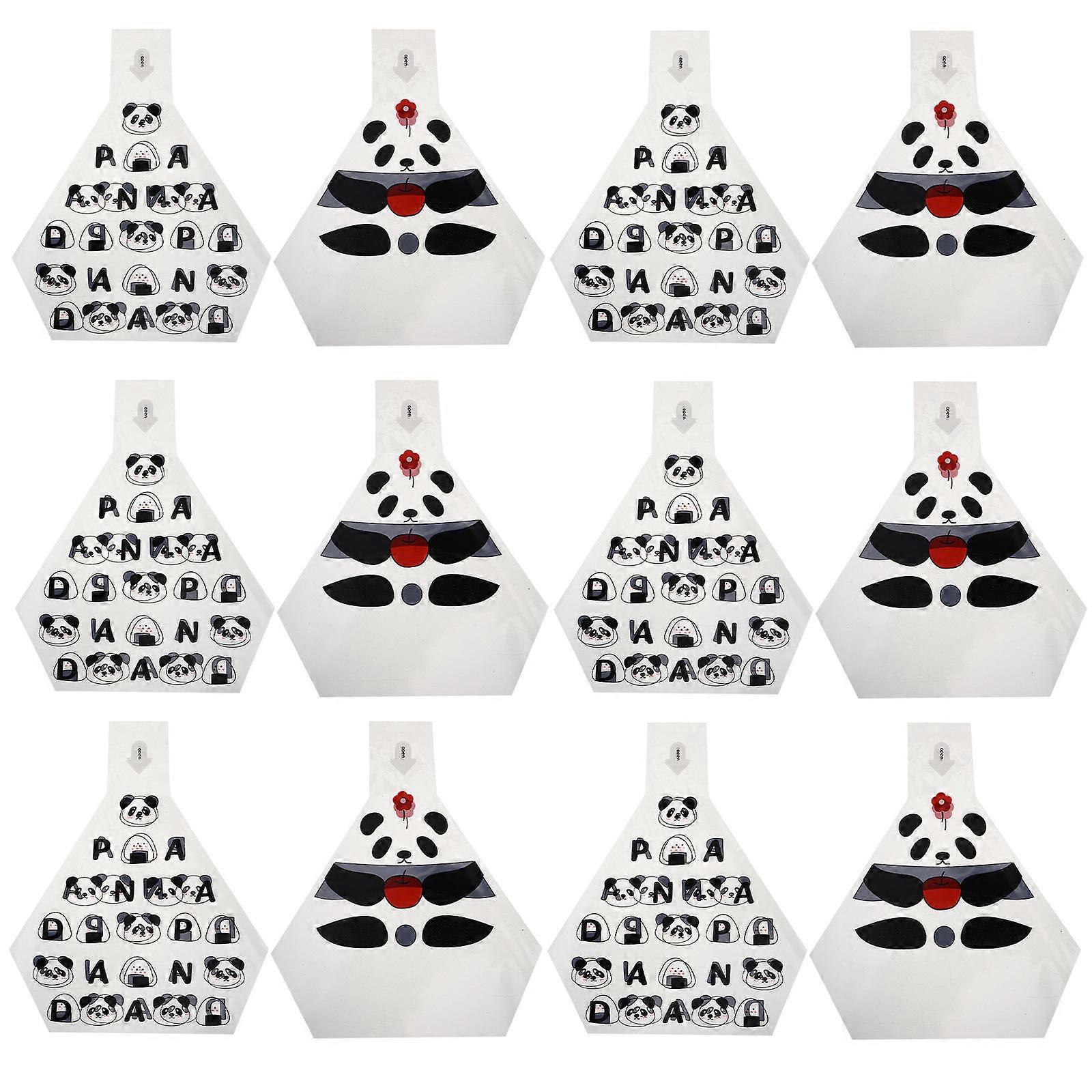 Disposable Plastic Onigiri Wrapper Triangle Bag for Sushi 50Pcs Assorted