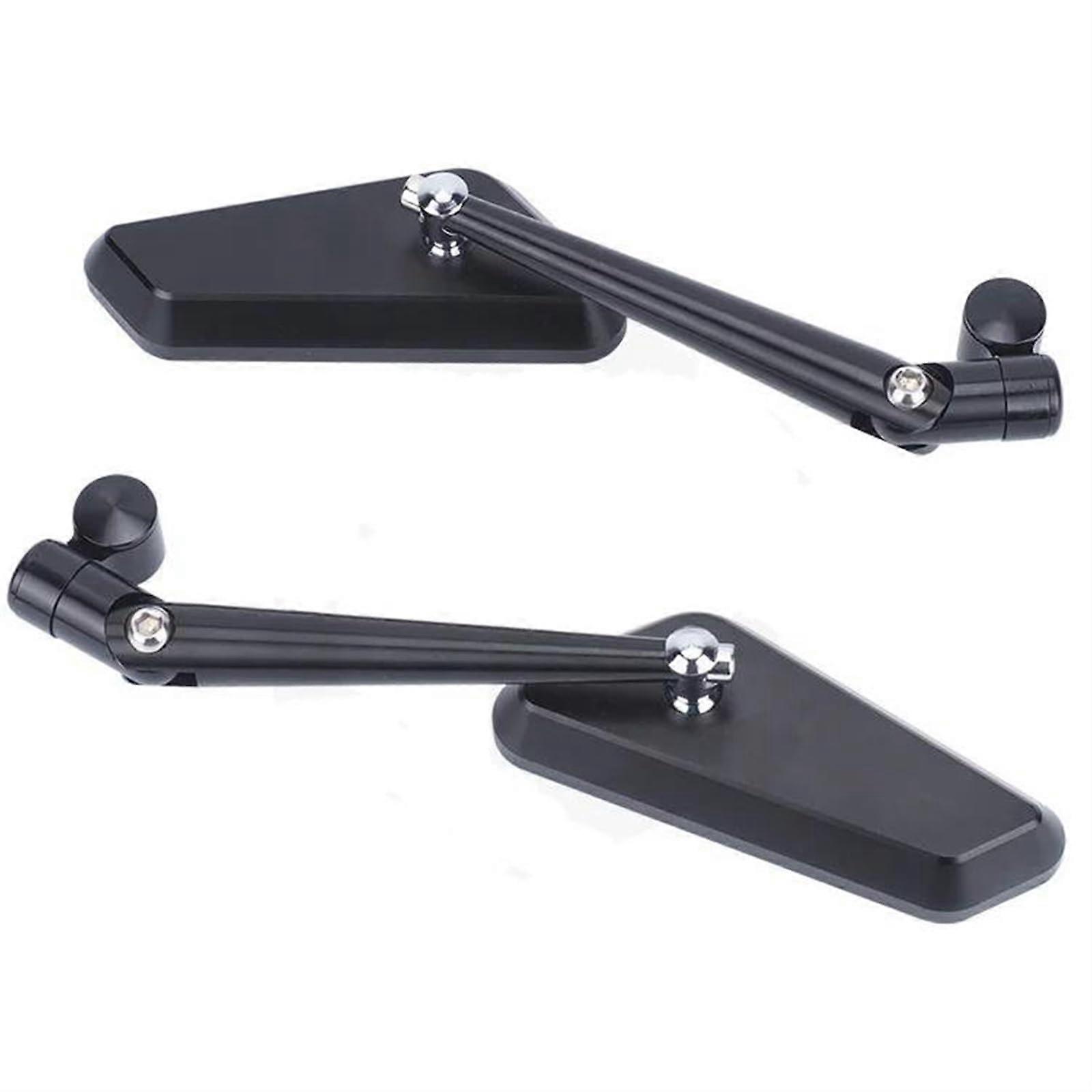 Universal Aluminum Alloy Motorcycle Rearview Mirror, Adjustable Handlebar End Design Eliminates Blind Spots