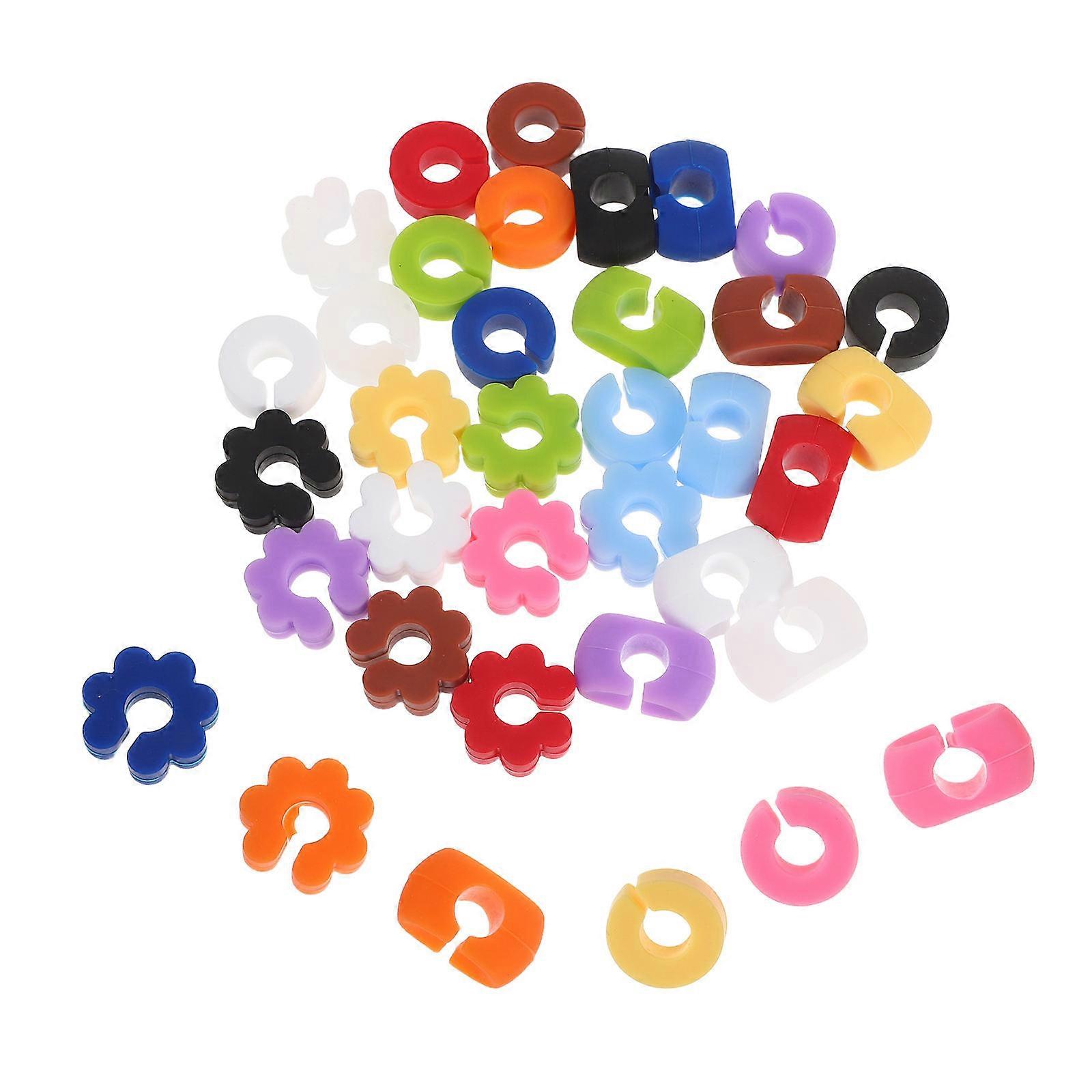 Wine Glass Identifier Silicone Charms for Drink Identification 36Pcs
