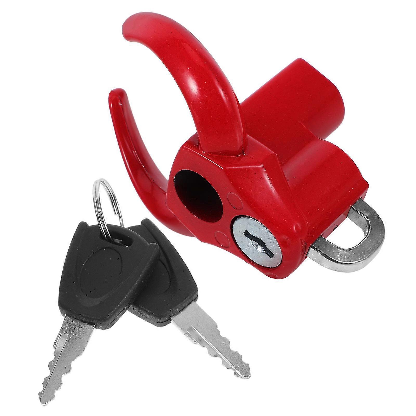 Motorcycle Hook Durable Mount with Red Heavy Duty Hook
