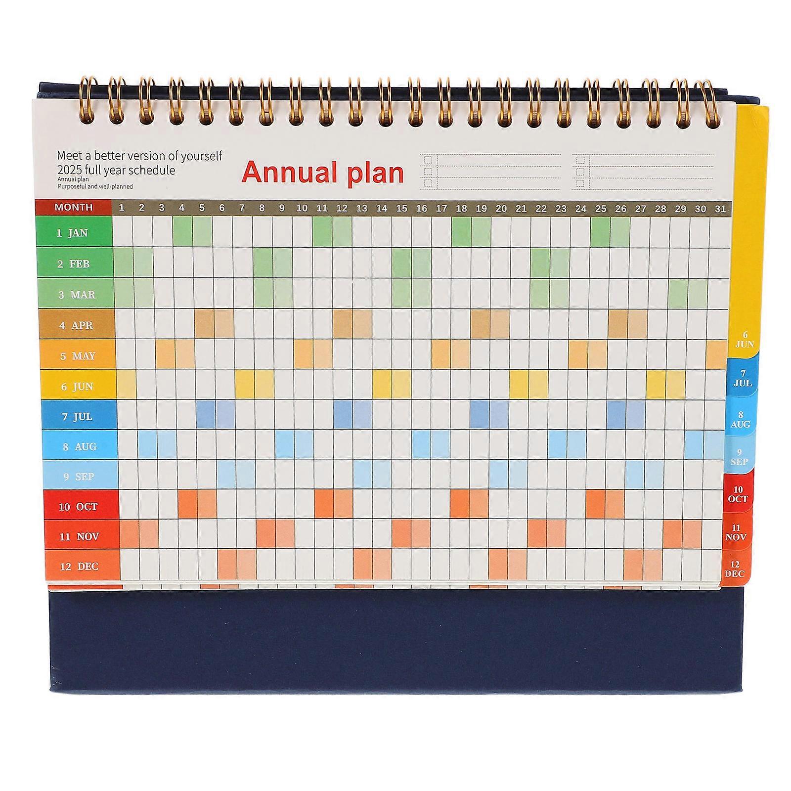 Desk Calendar Notepad for Countdown Use with Weekly Planner