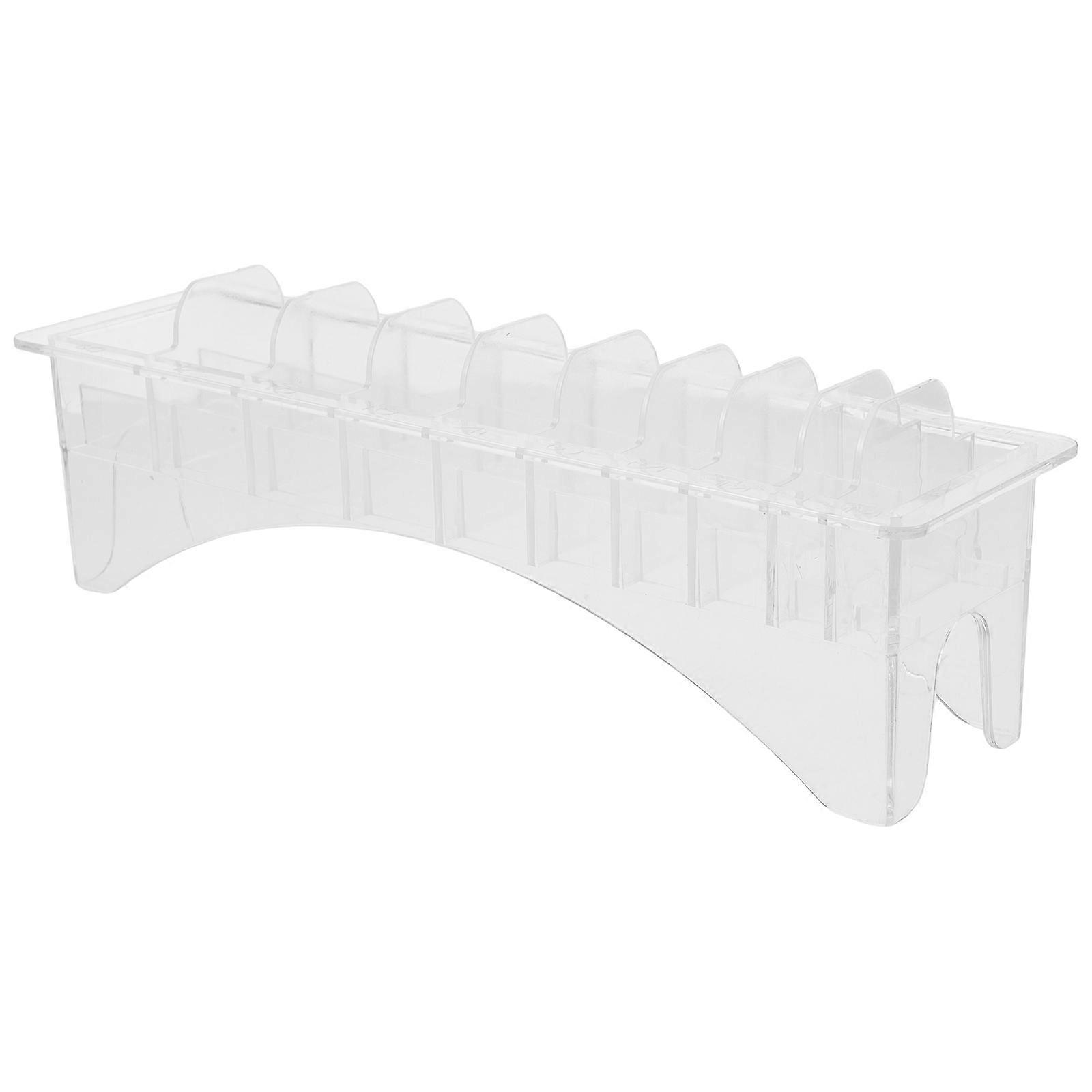 Transparent Clipper Comb Organizer Plastic Limit Comb Holder for Storage Use