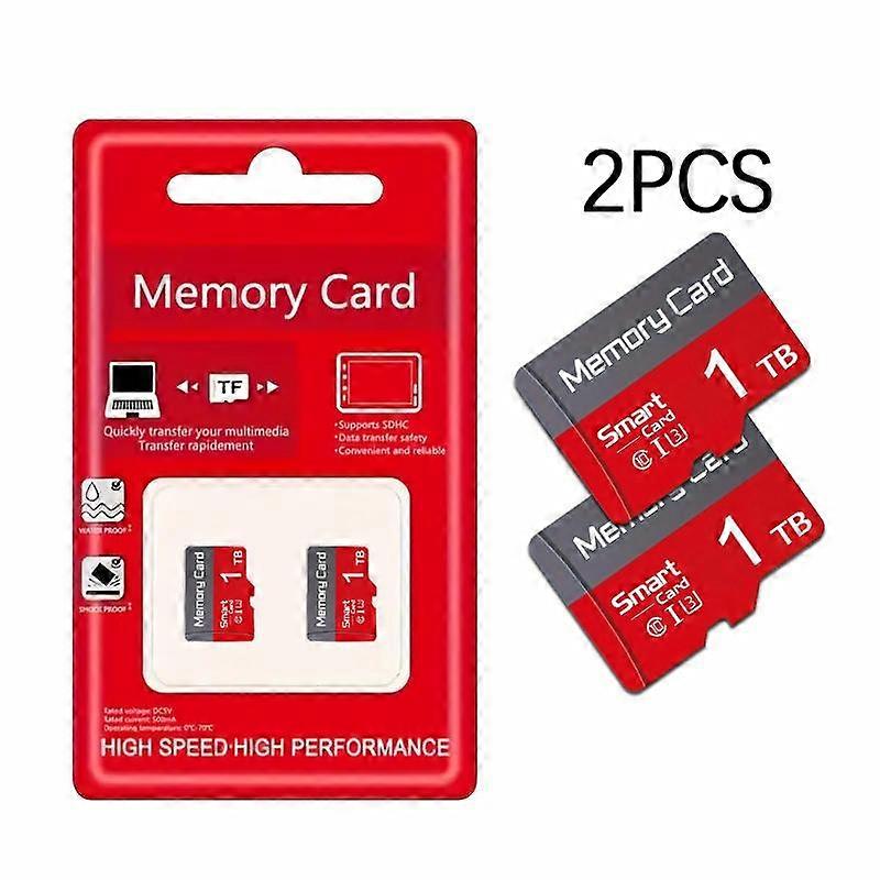 2 packs �� 1TB flash memory SD/TF card - Compatible with tablets/cameras/mobile phones/laptops/PCS/car audio systems/game consoles/audio devi