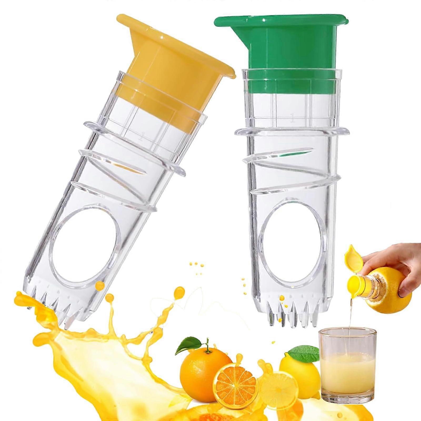 2PC Lemon Squeezer Handheld Manual Citrus Juicer with BuiltIn Filter for Maximum Juice Extraction
