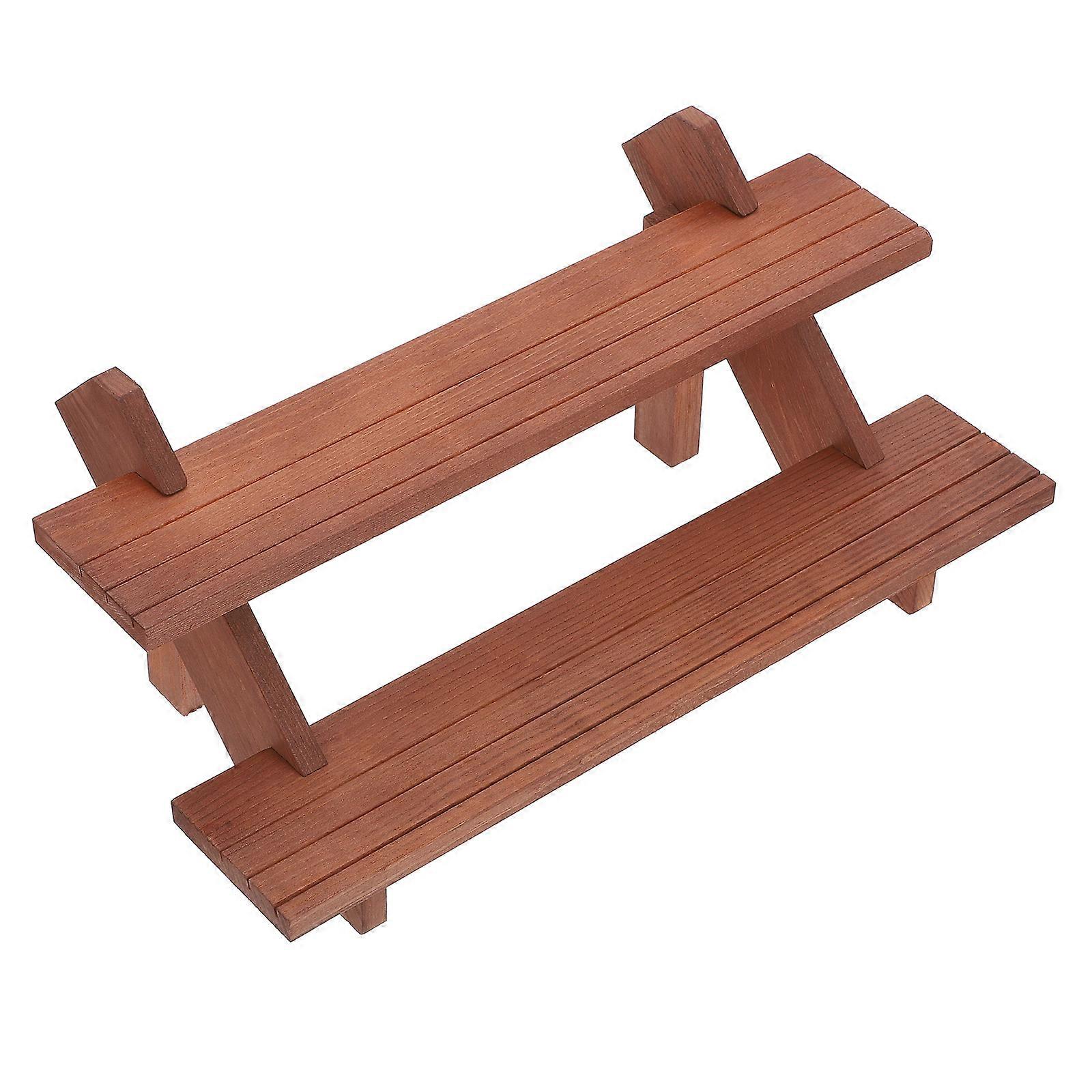 Multi-functional False Nail Tips Display Shelf Organizing Solution For DIY Enthusiasts On-the-go Use Brown 2Pcs