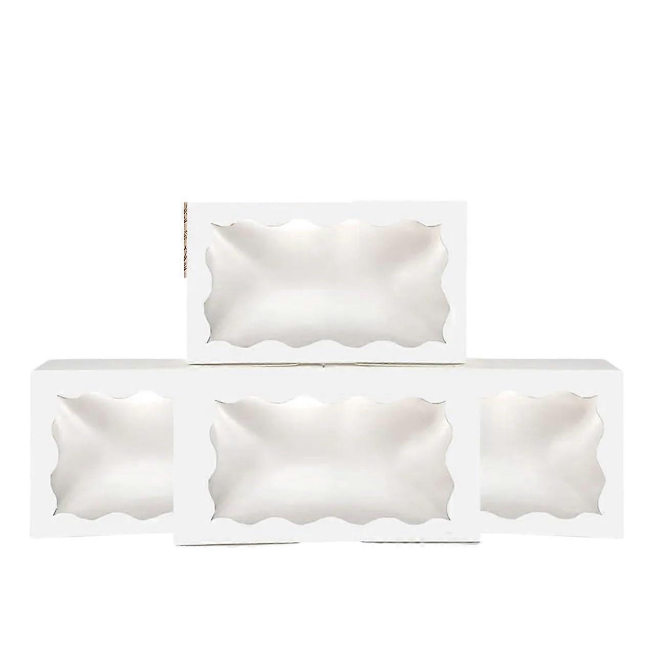 Large Rectangular Cake Carrier with Clear Window, Foldable Storage Box for Wedding and Birthday Cakes