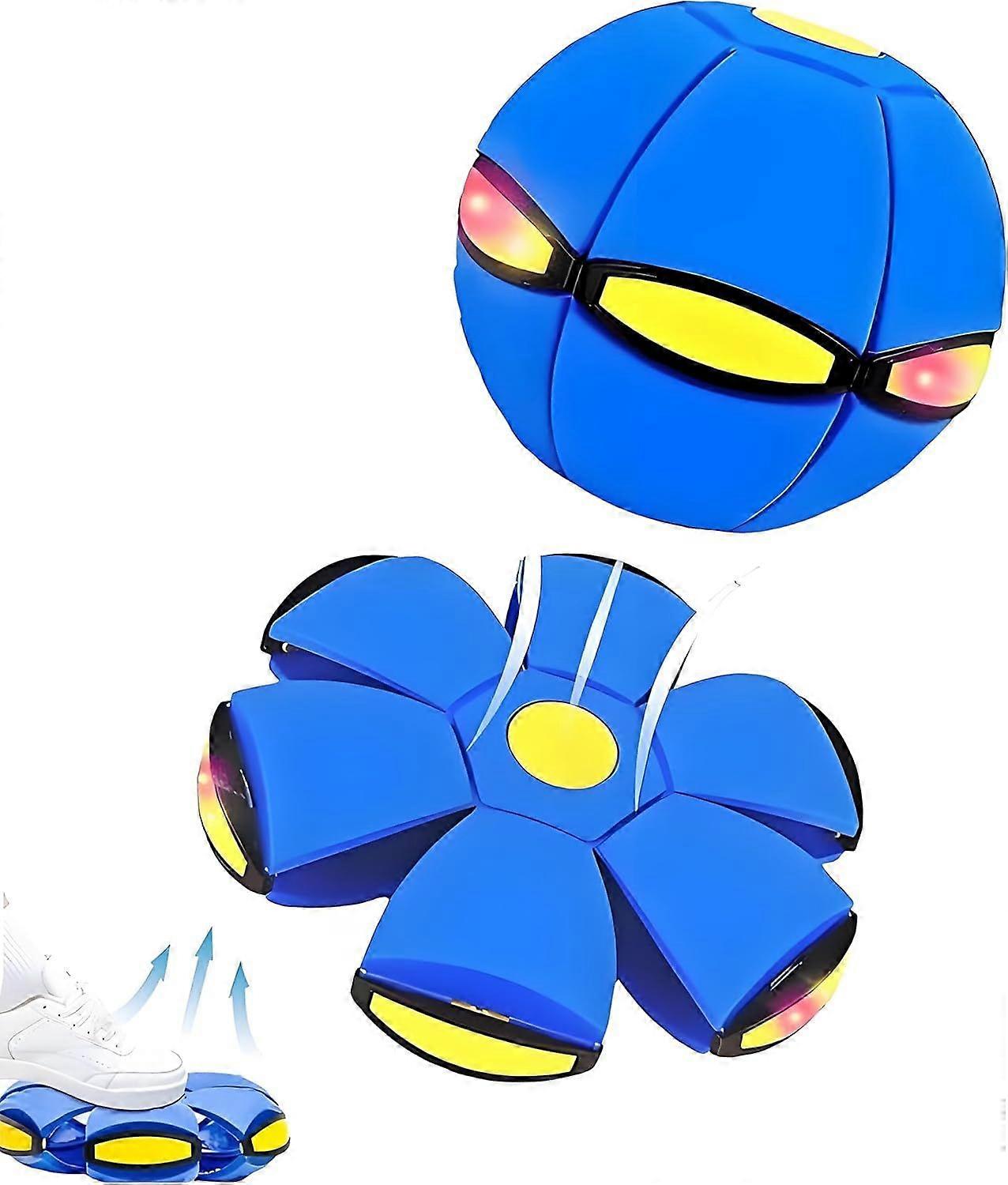 Magic Ball, Magic Bouncing Ball,  Dual Form Freely Switchable, with 3 Light (Blue)