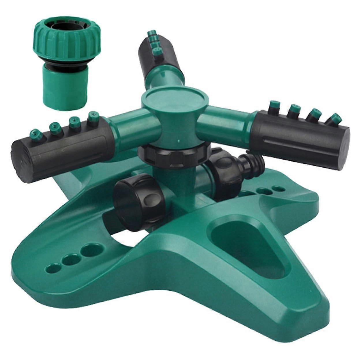 Automatic Rotating Garden Sprinkler 360 Degree Lawn Watering System with Sturdy Base