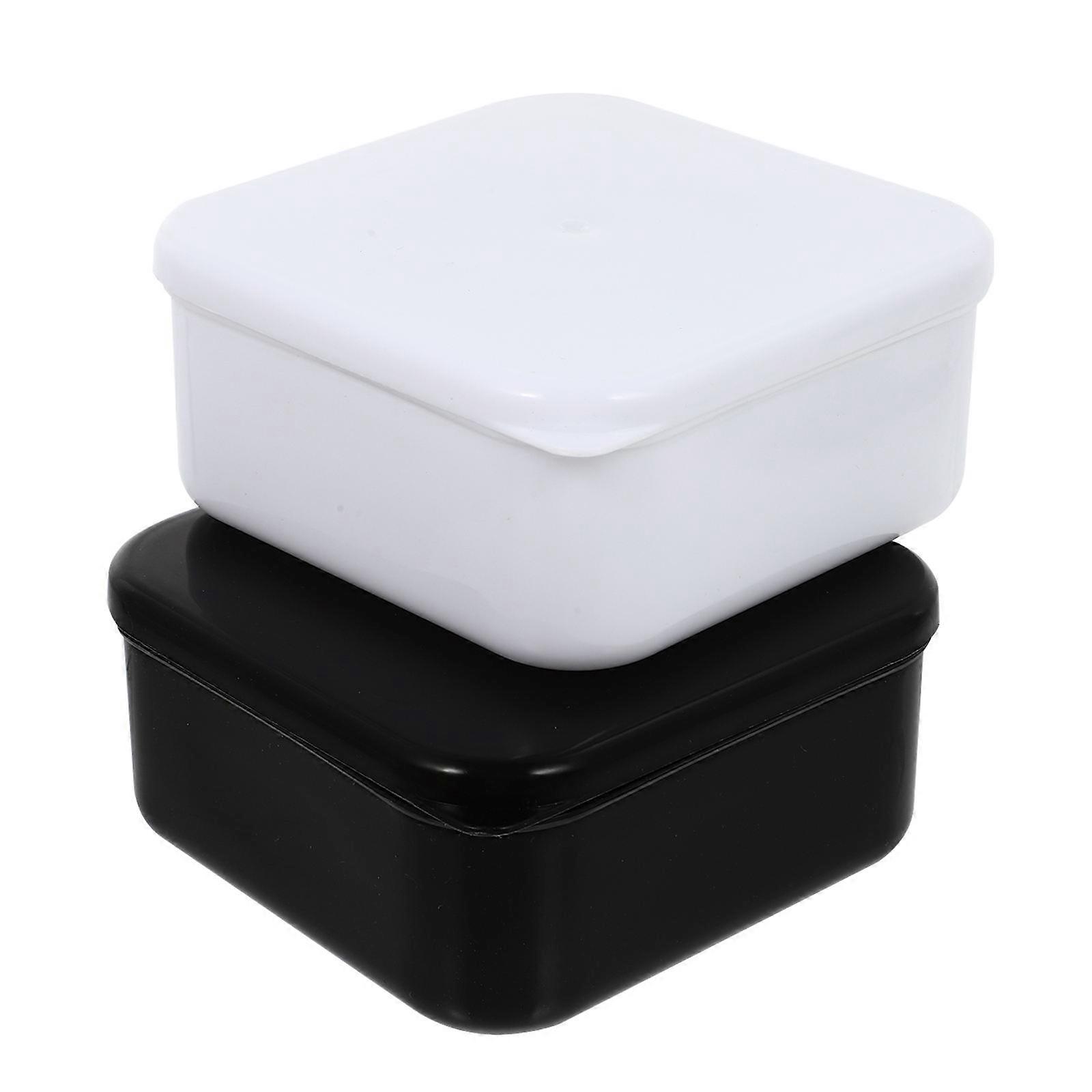 Plastic Chess Piece Storage Box for Organized Go Game Pieces 2Pcs