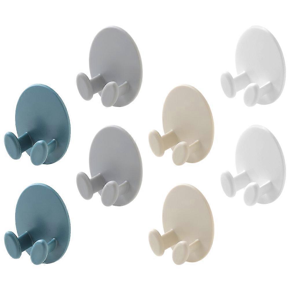8Pcs Self-Adhesive Wall Storage Hooks For Practical Charging Solutions In Assorted Color For Electronics Accessories