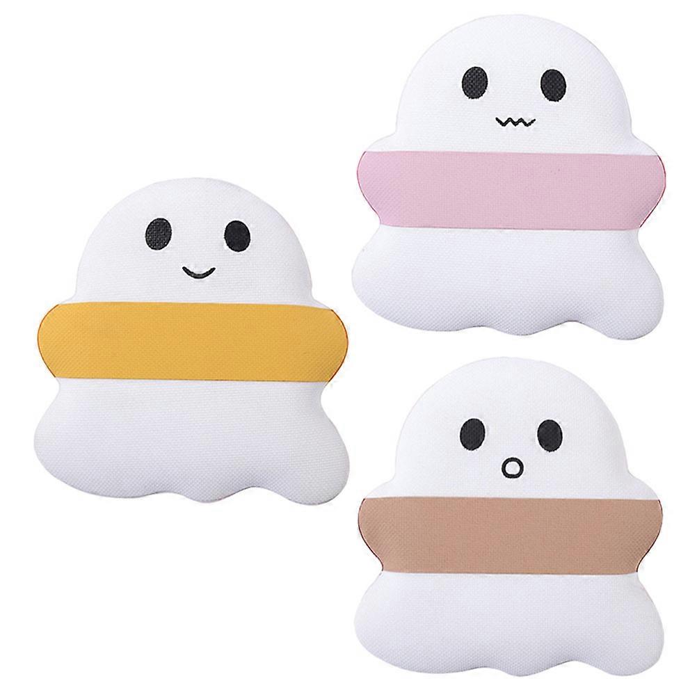 Cute Makeup Puff Ghost Makeup Puff for Daily Use 3Pcs Assorted Color
