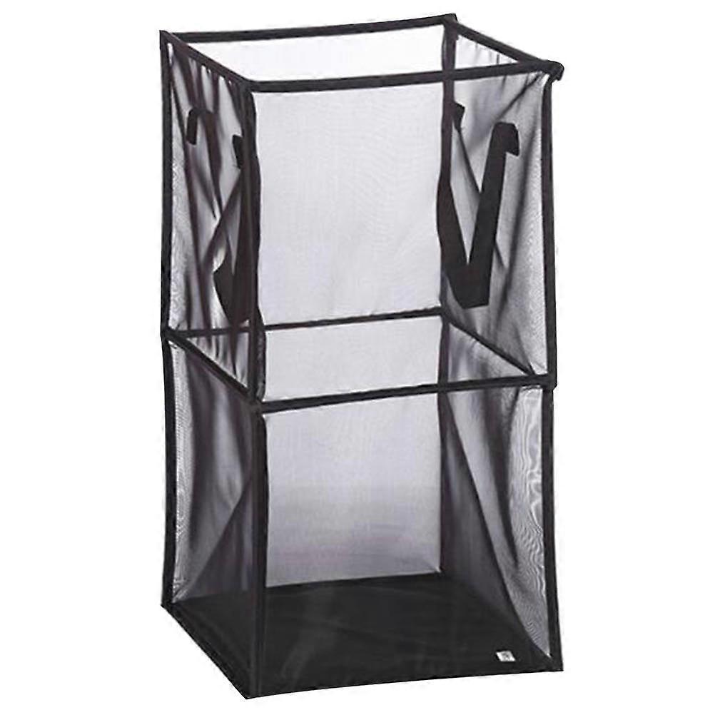 Foldable Storage Basket Space Saving Organizer for Storage Black