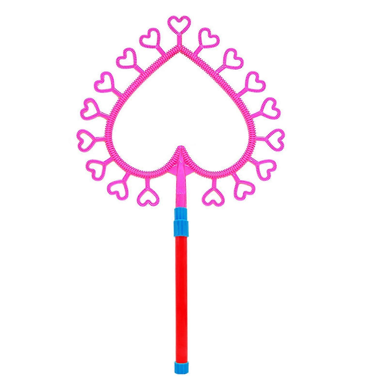 2025 Haloppe Bubble Blower Creative Performance Prop Multicolor Small Heart Bubble Ring Bubble Tool