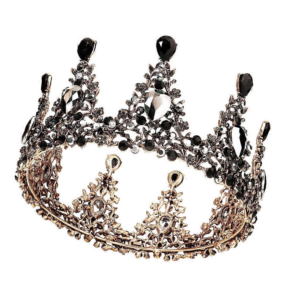 Wedding Tiara Retro Rhinestone Bride Crown for Decor Use