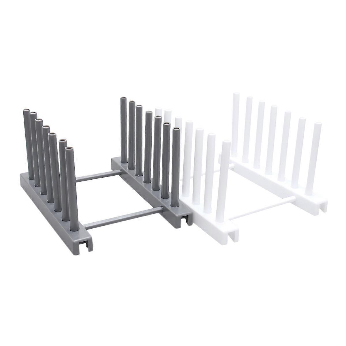 Plate Rack Kitchen Storage Rack for Plates Storage 2Pcs Cup Stand Display