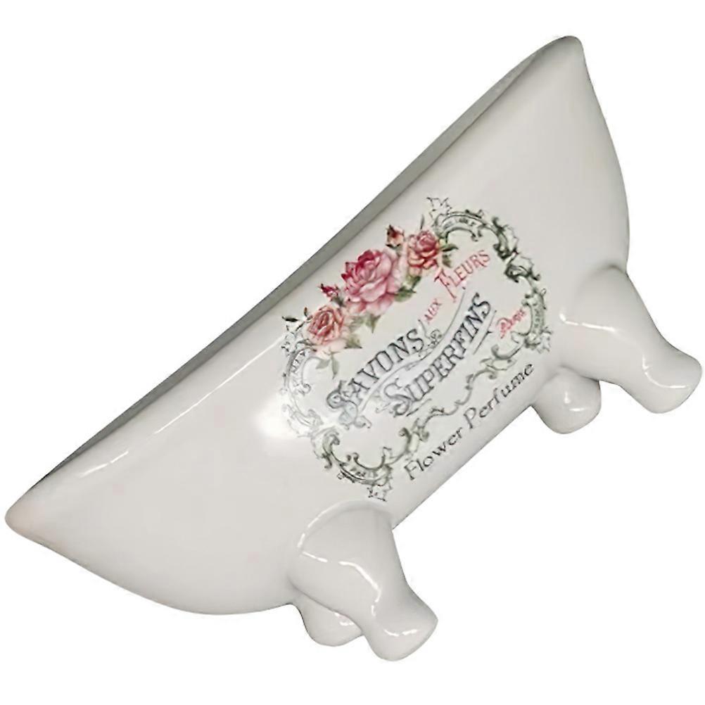 Bathtub Soap Dish Ceramic Soap Dish for Bathroom Use Mini Organizer