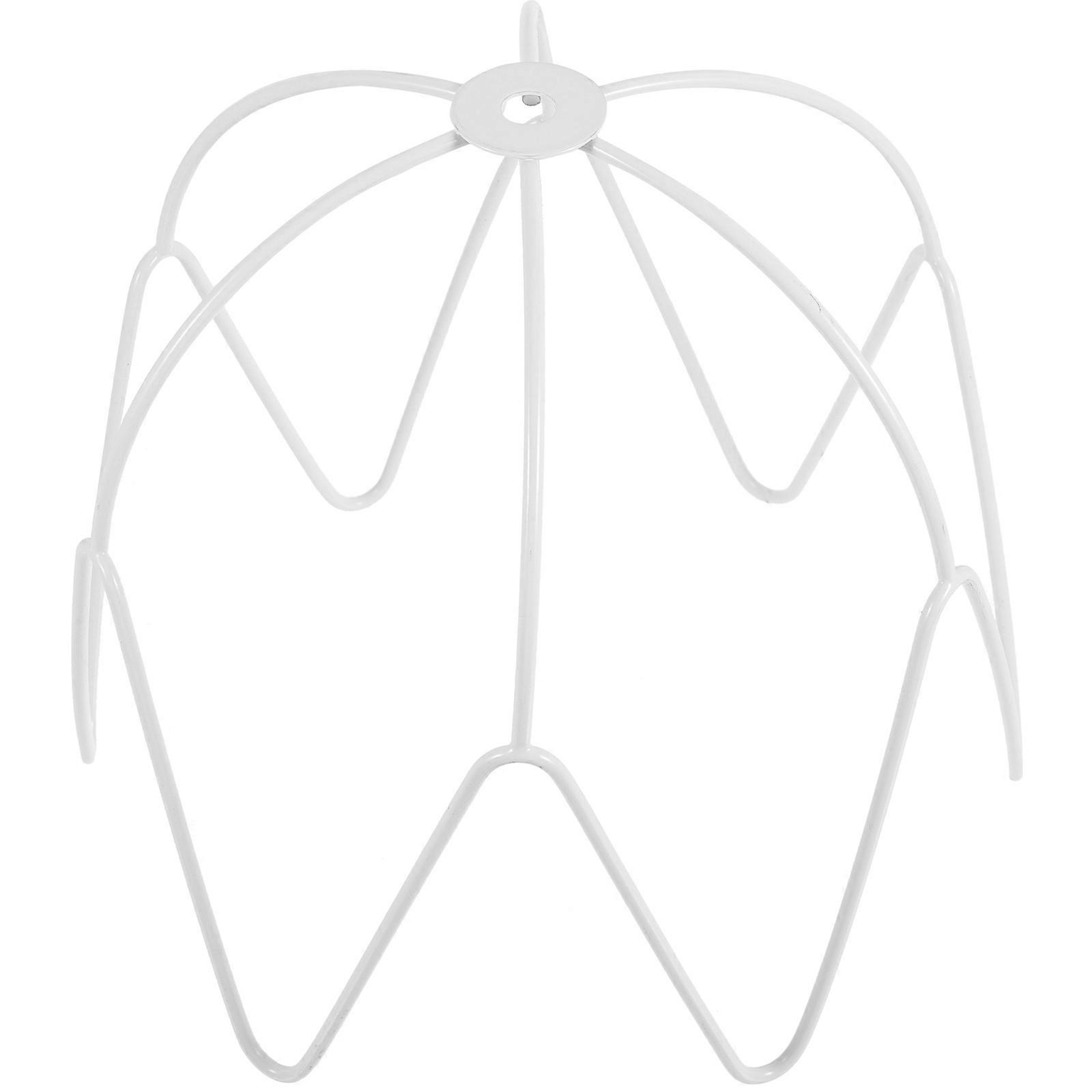 White Metal Lampshade Frame DIY Lamp Frame for Light Use