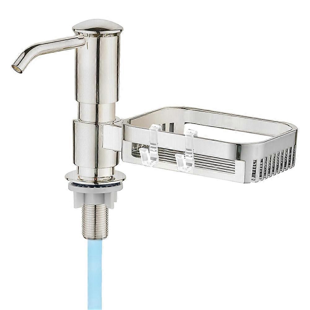Soap Dispenser for Kitchen Sink, ABS Pump Heads Silver