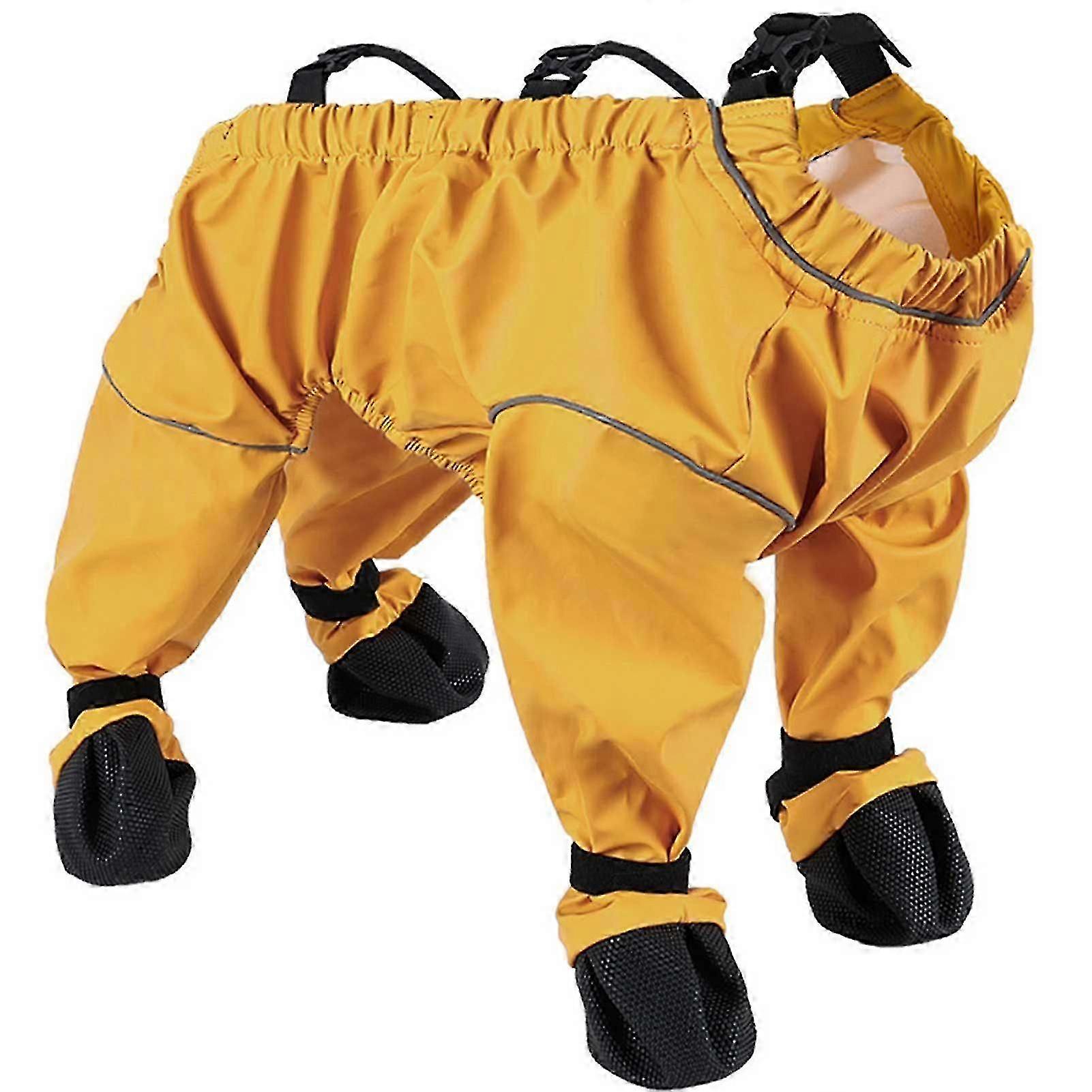 Waterproof Dog Pants Adjustables Suspender Boots for Winter