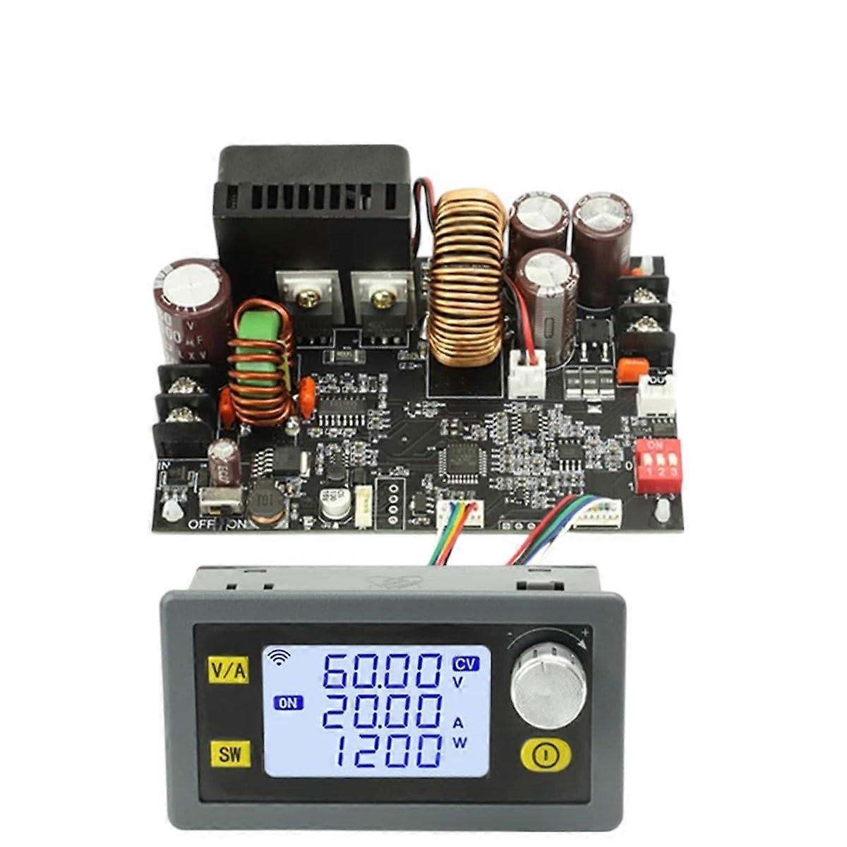 1200W Adjustable DC Power Supply 20A Constant Voltage and Current Regulator Module for CNC