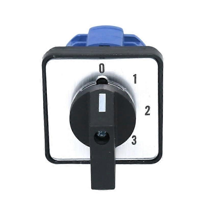 Cam Switch 4 Position 20A 660V Rotary Selector Panel 8 Terminals Control Power Changeover 48mm