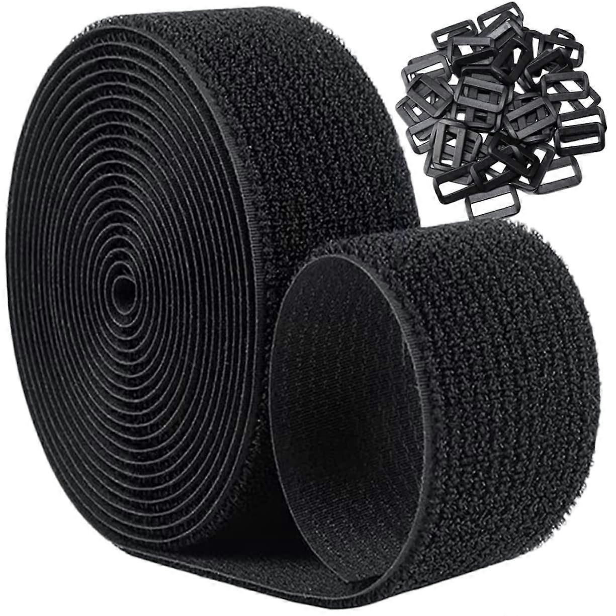 Hook and Loop Cable Straps Adjustable Reusable Cord Organizer with Buckles for Electronics