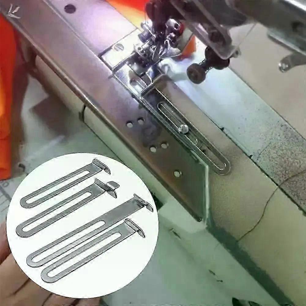 Metal sewing machine presser foot, three-needle, five-thread multi-functional industrial overlock sewing machine, ruler, stitch guide.