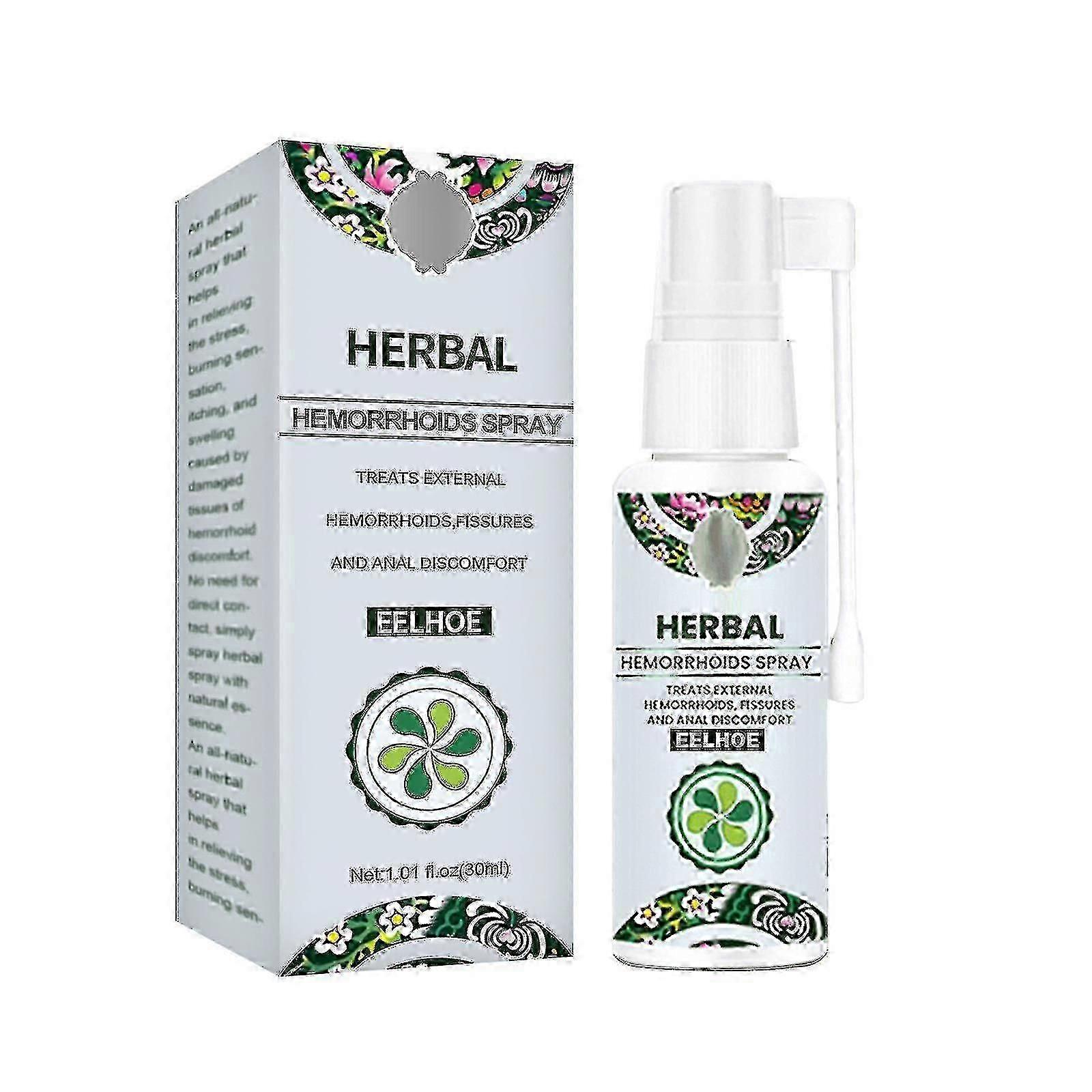 30ml Doğal Bitkisel Hemoroid Sprey Profesyonel Güçlü Hemoroid Tedavisi