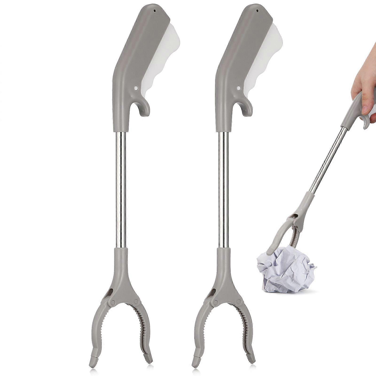 2pcs Multi-Purpose Easy Reaching Grabber Tool Trash Garbage Pick Up Reacher