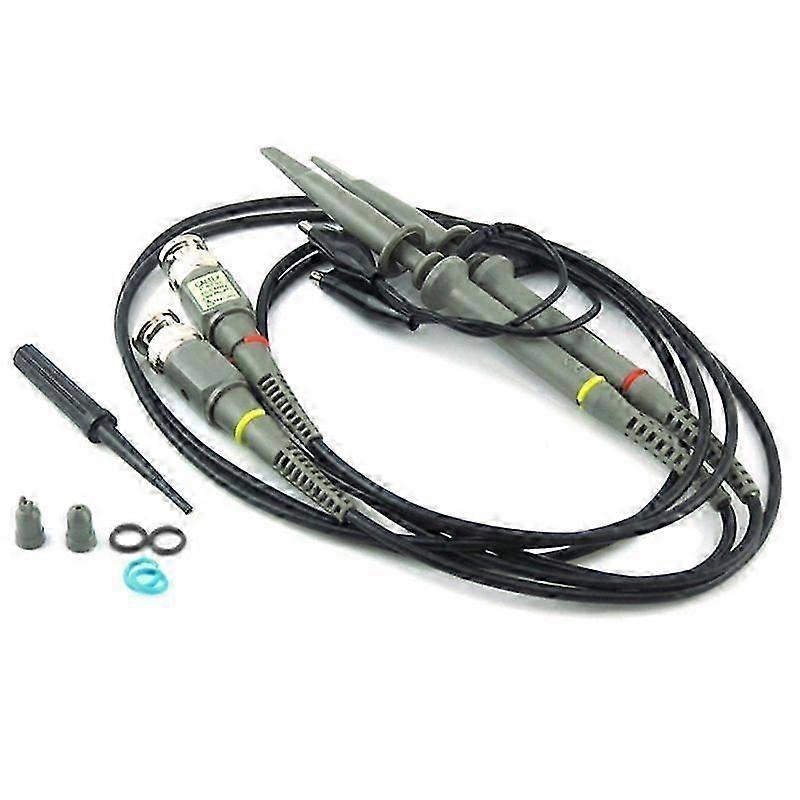 2Pc P6100 BNC Oscilloscope Probe Kit Scope Analyzer Alligator Clip