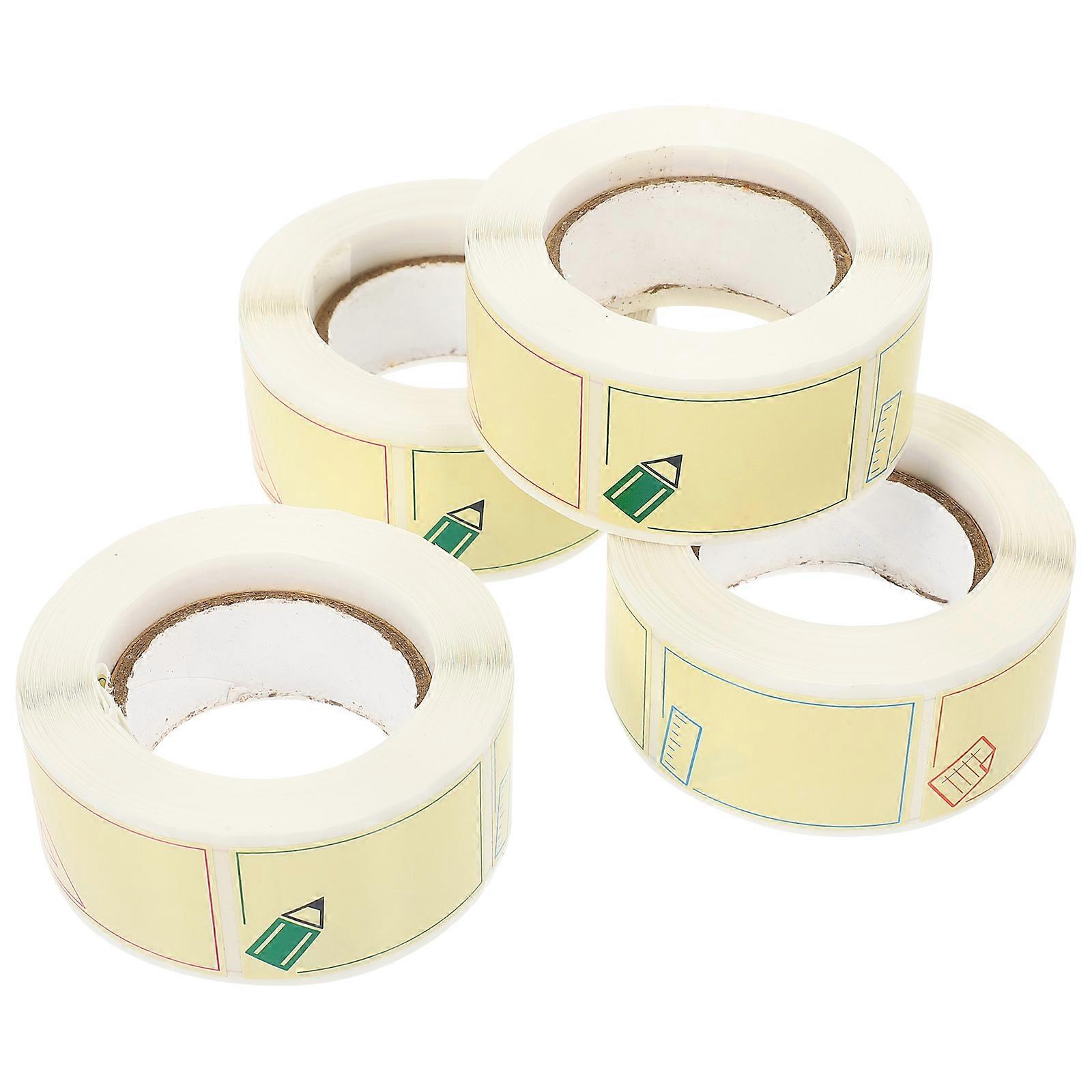 Cartoon Name Tags for Note Label Stickers 8 Rolls Self-Adhesive