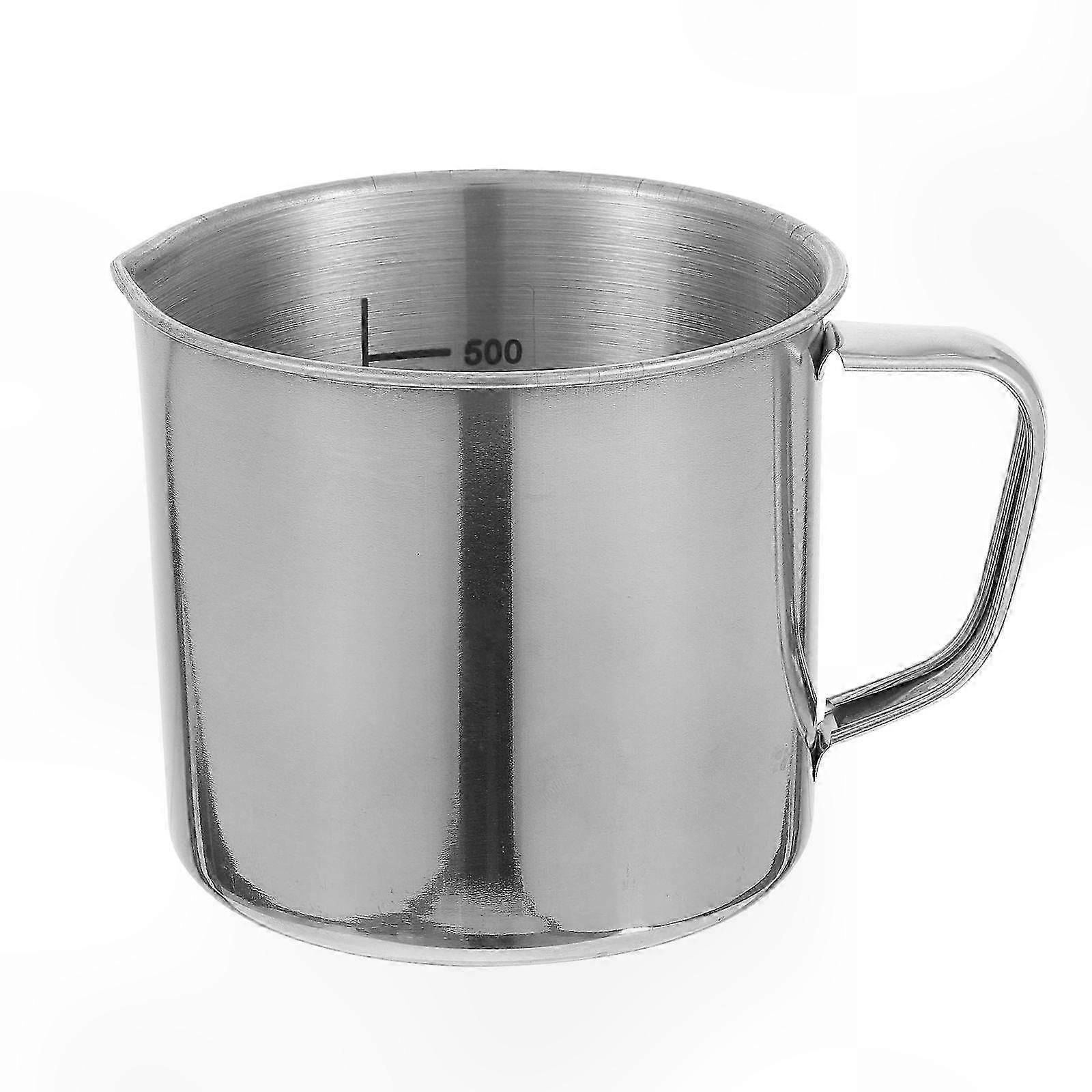 500ml Stainless Steel Measuring Cup for Lab Sample Collection