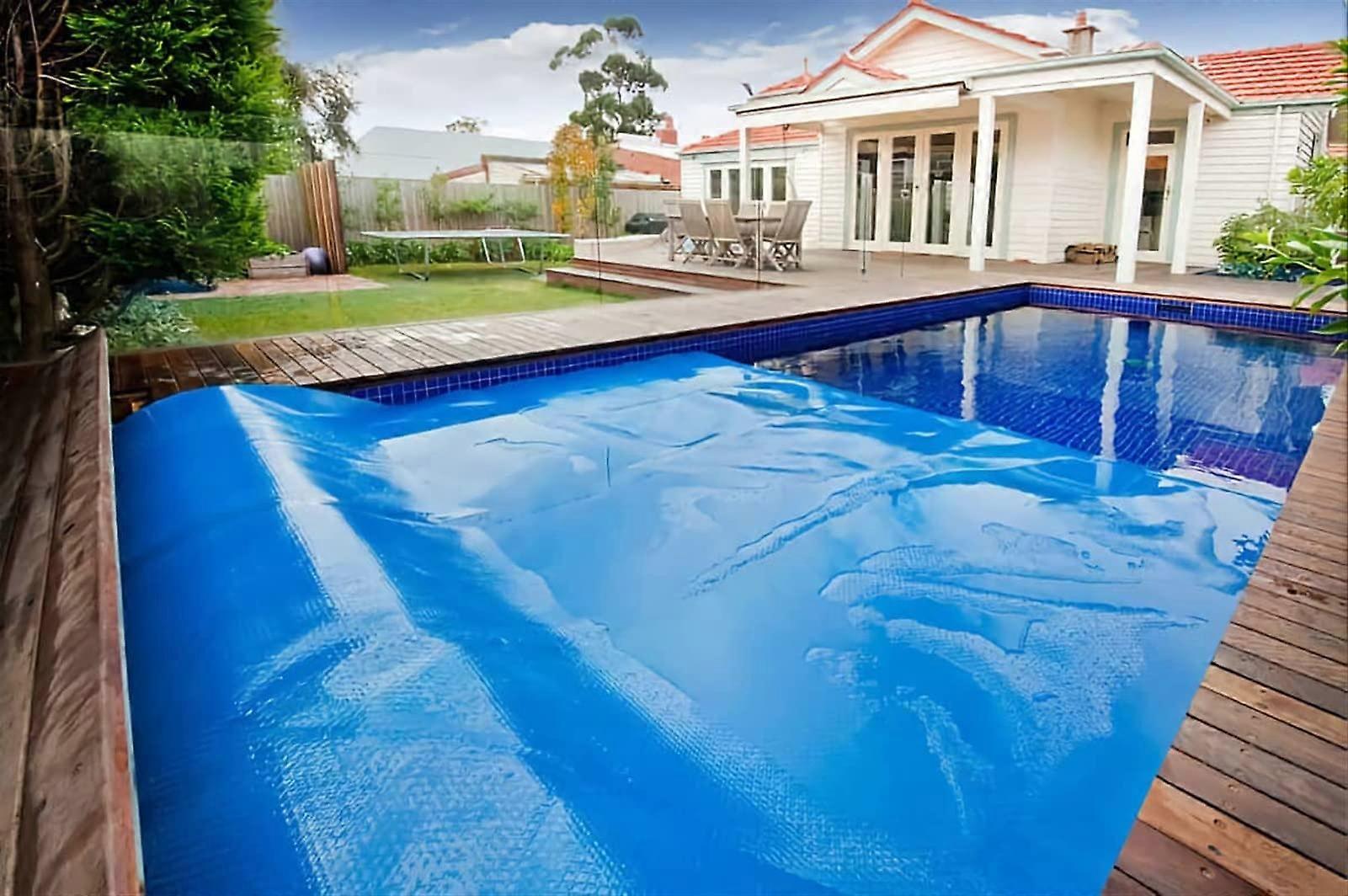 Pool Cover Waterproof Protective Sheet for Outdoor Rectangular Swimming Pool 2x3m Medium Size